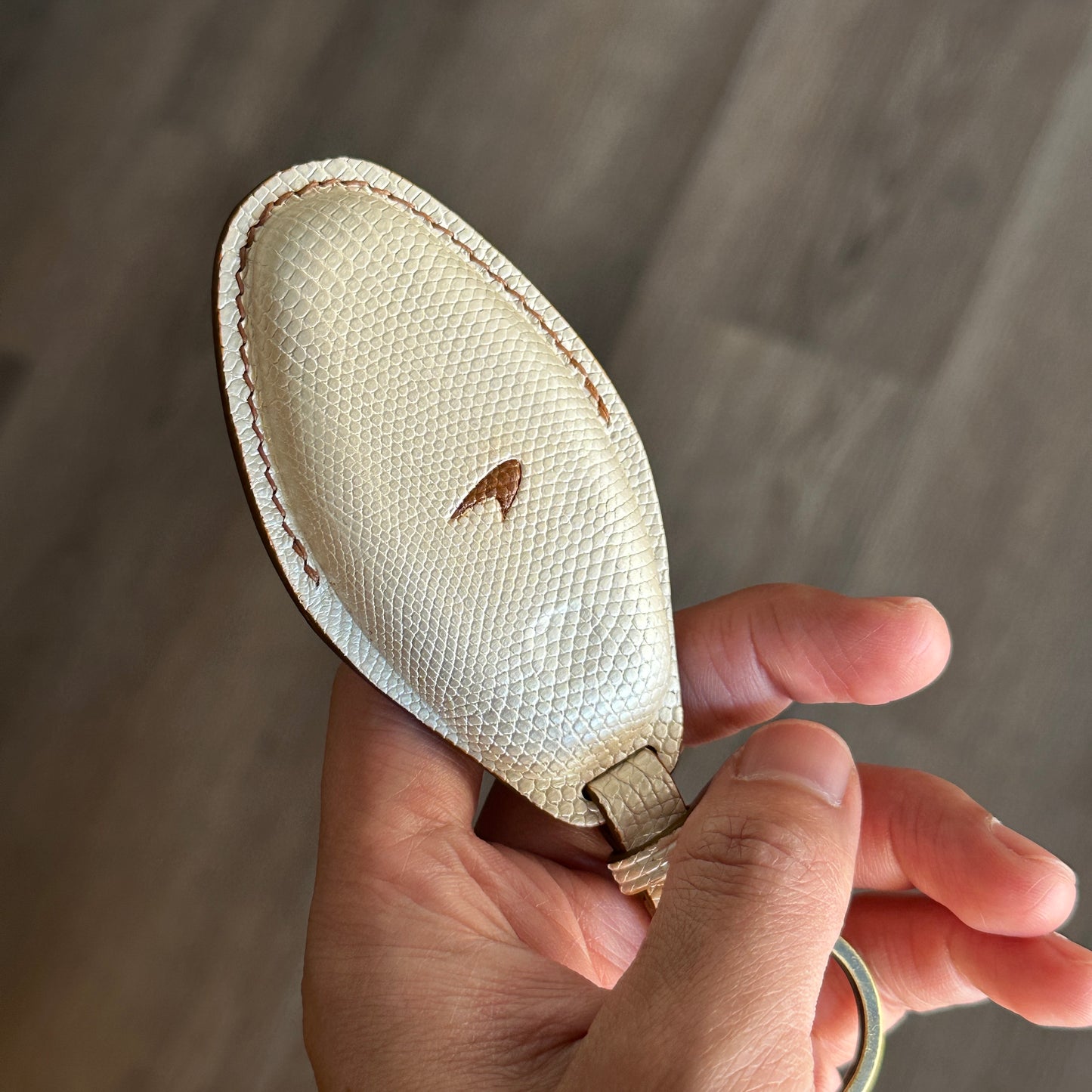 Exquisite Handmade McLaren Leather Key Case | Luxury Gift for Car Lovers, 570S/720S/650S/Artura, Lizard leather