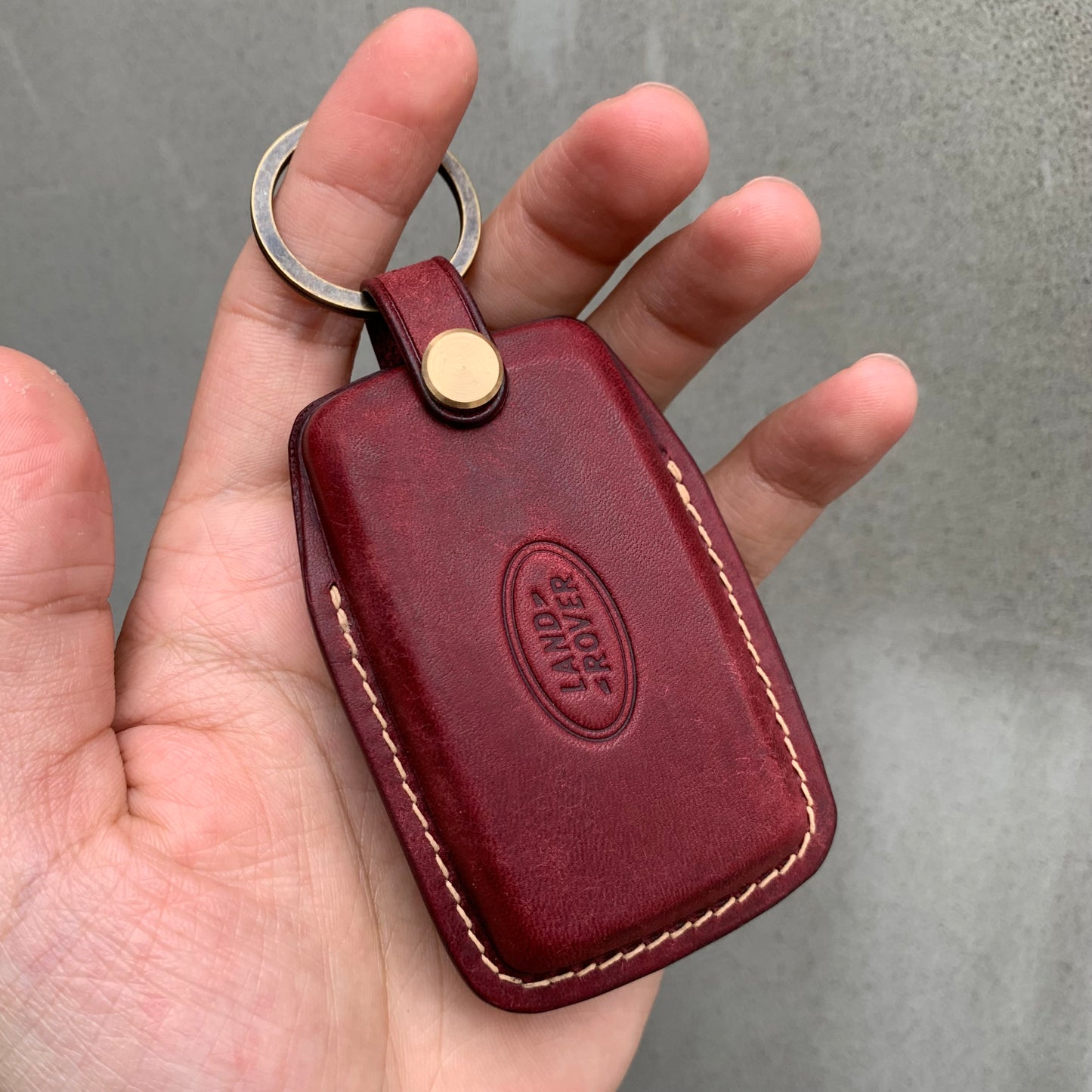 Land Rover key case, key fob cover, Pueblo leather