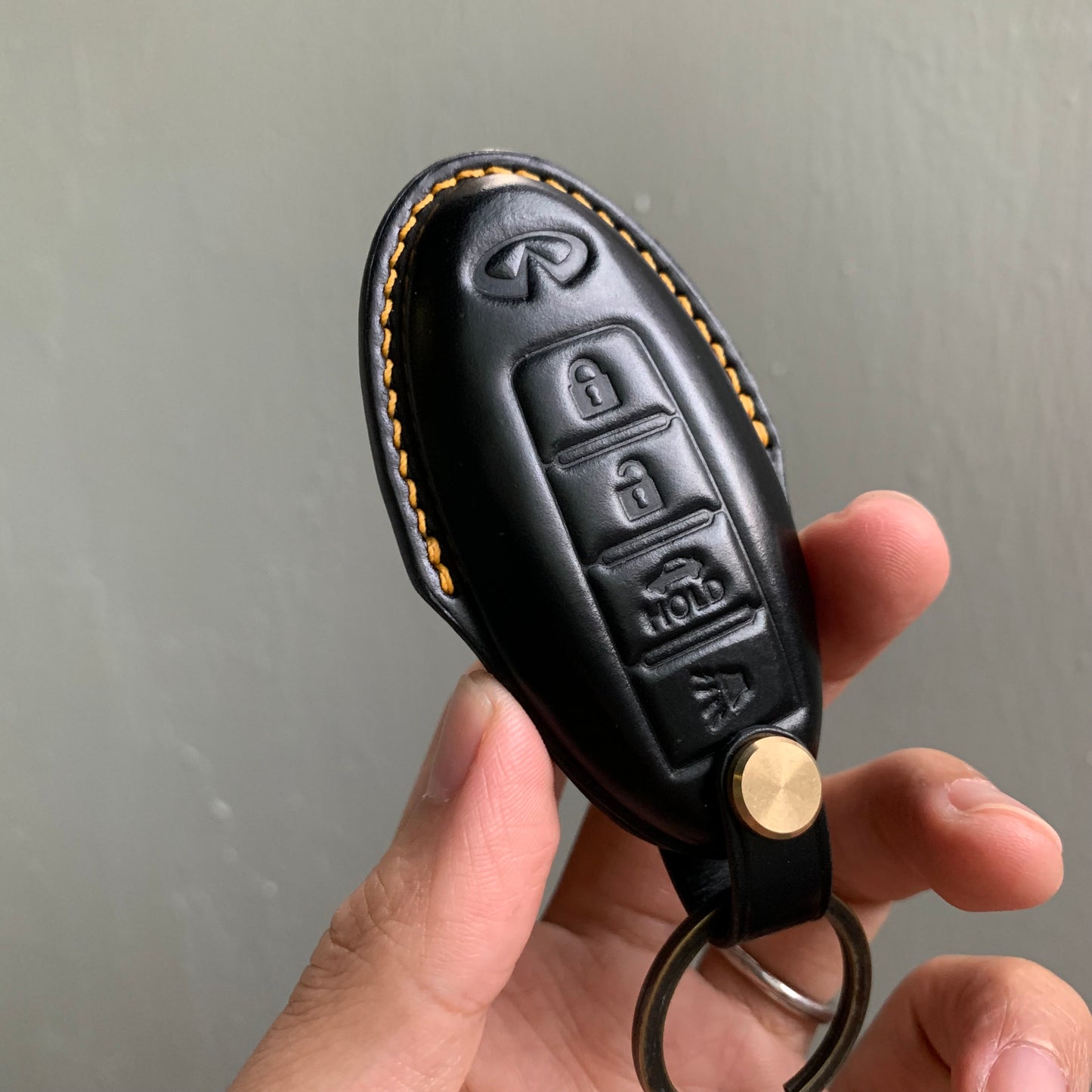 Infiniti key fob cover, Shell Cordovan key case