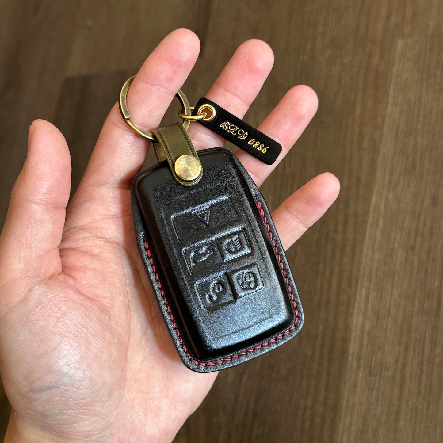 Land Rover key fob cover, key case, Shell Cordovan