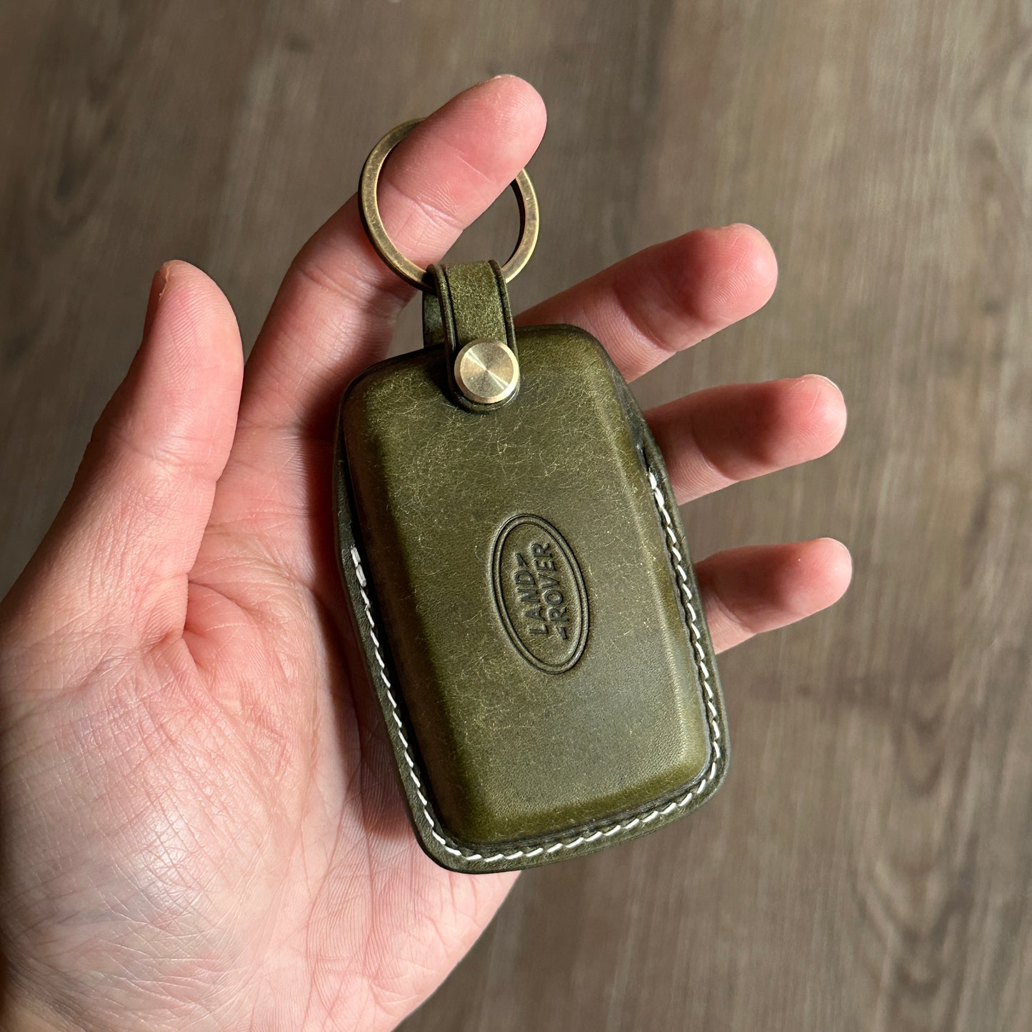 Land Rover key case, key fob cover, Pueblo leather