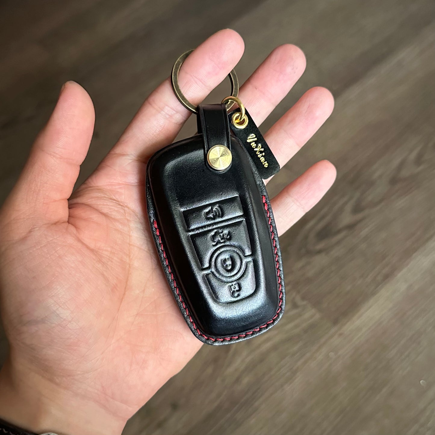 Ford key fob cover, Shell Cordovan