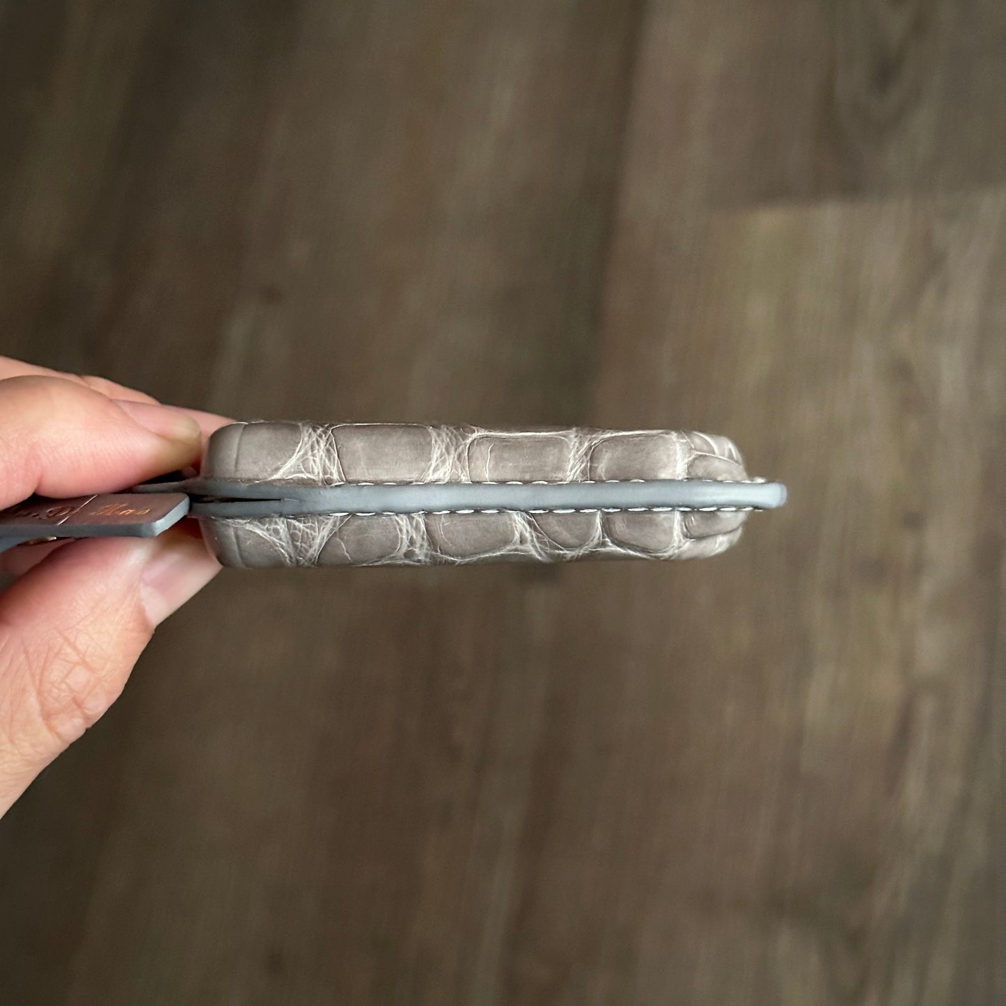 Lexus key fob cover,  Crocodile leather Leather key case