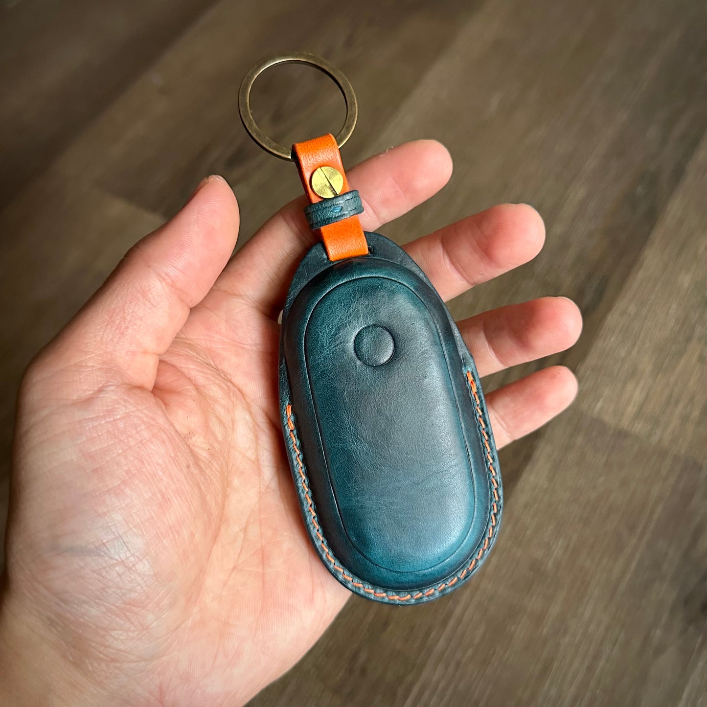 Mercedes-Benz key fob cover, Wax leather