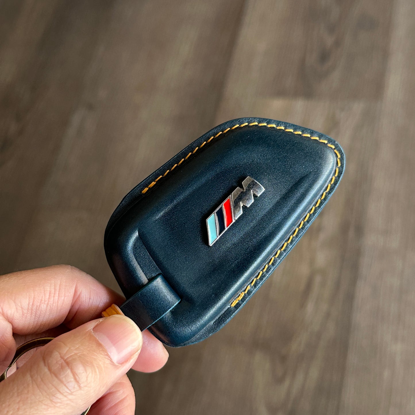 BMW key fob cover, Shell Cordovan Leather key fob case