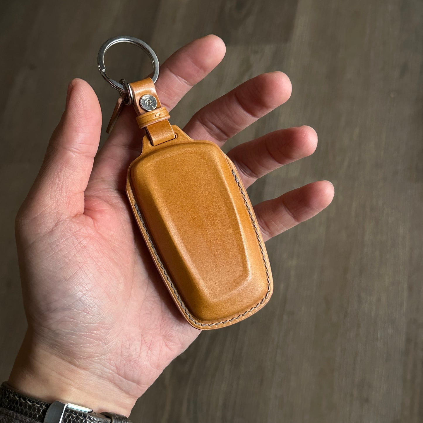 BMW key fob cover, Shell Cordovan Leather key fob case