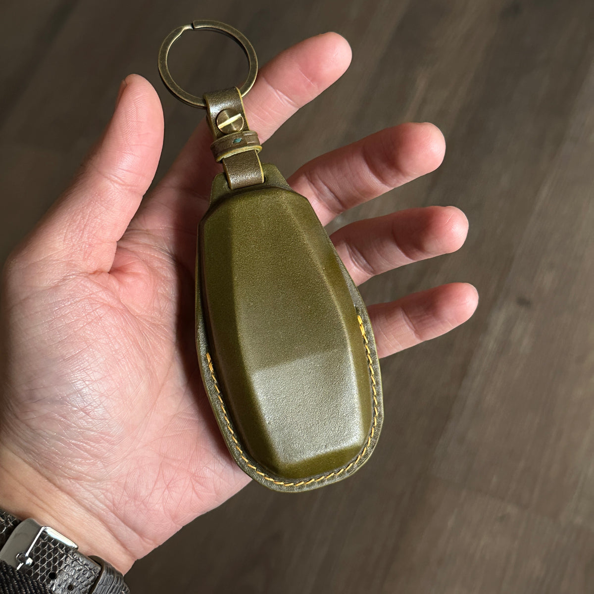 Aston Martin key fob cover, key case, Shell Cordovan