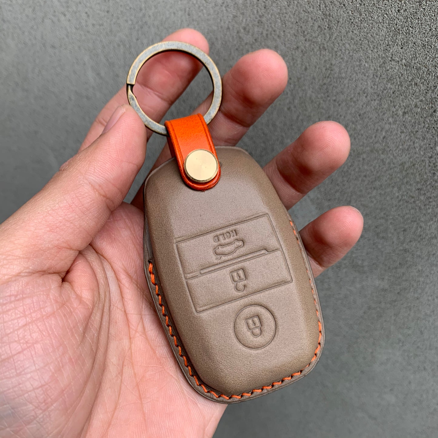 Kia key fob cover, Buttero Leather Car key case