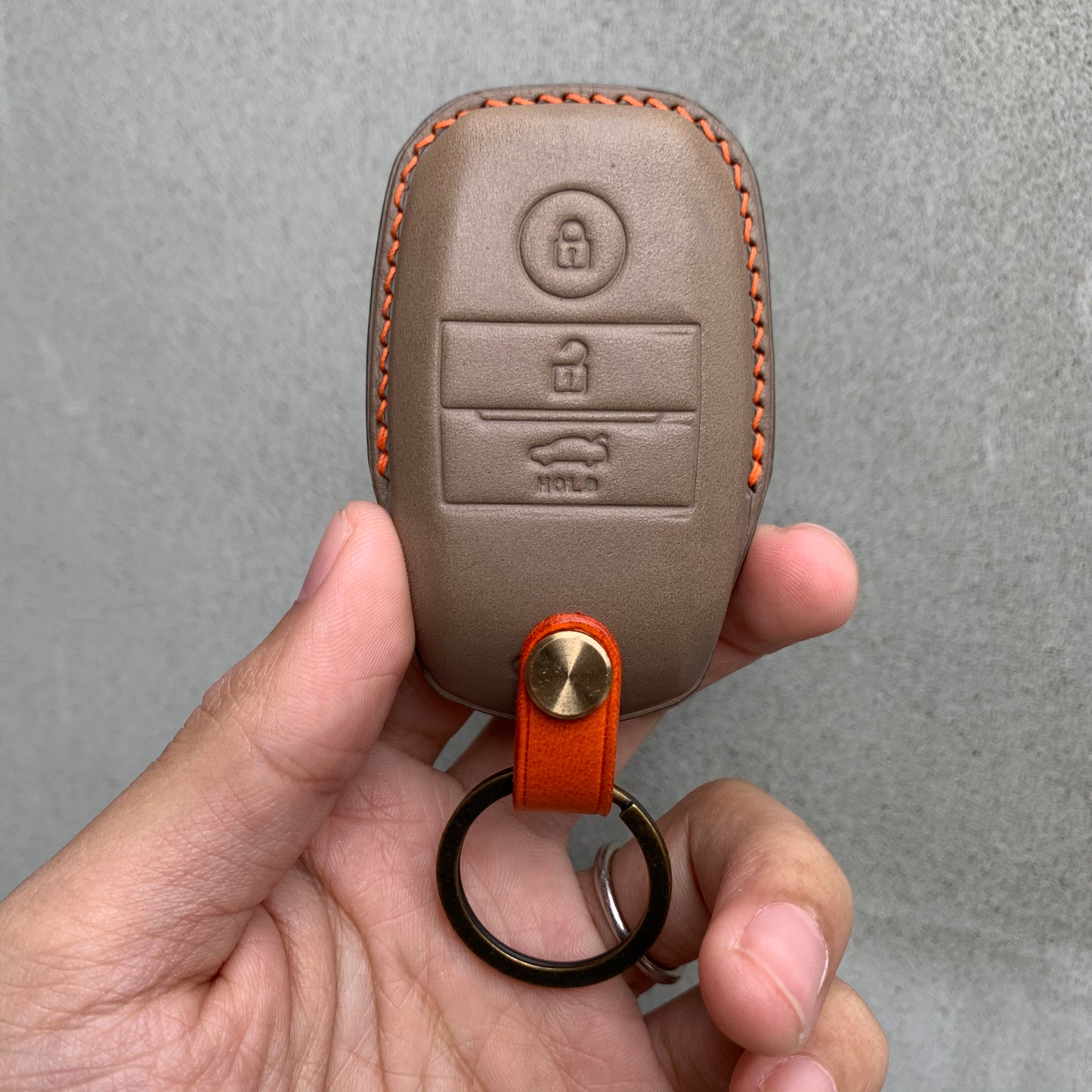 Kia key fob cover, Buttero Leather Car key case