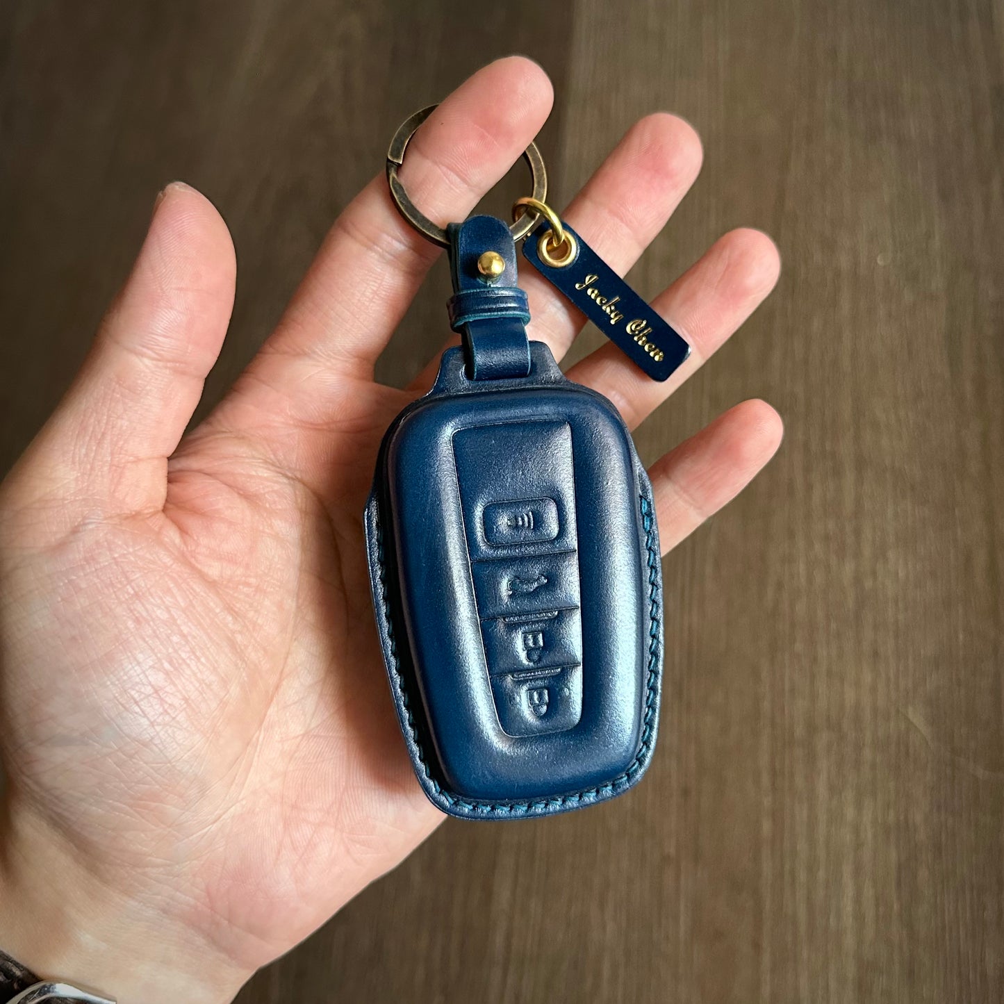 Toyota key fob cover, Shell Cordovan