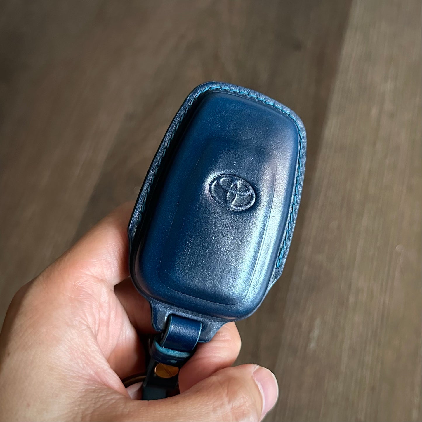 Toyota key fob cover, Shell Cordovan