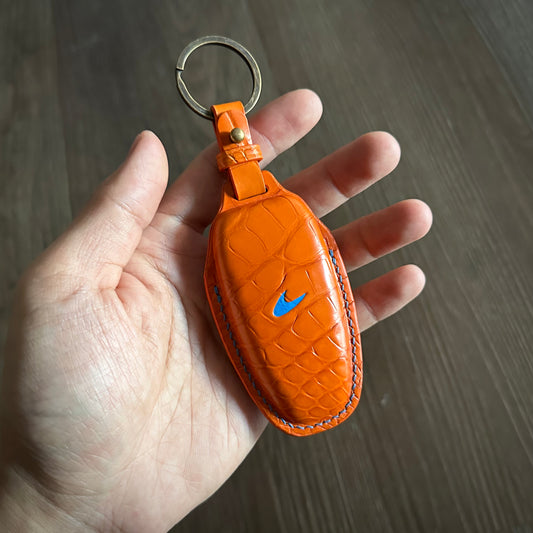 McLaren key fob cover,  Crocodile leather Leather key case