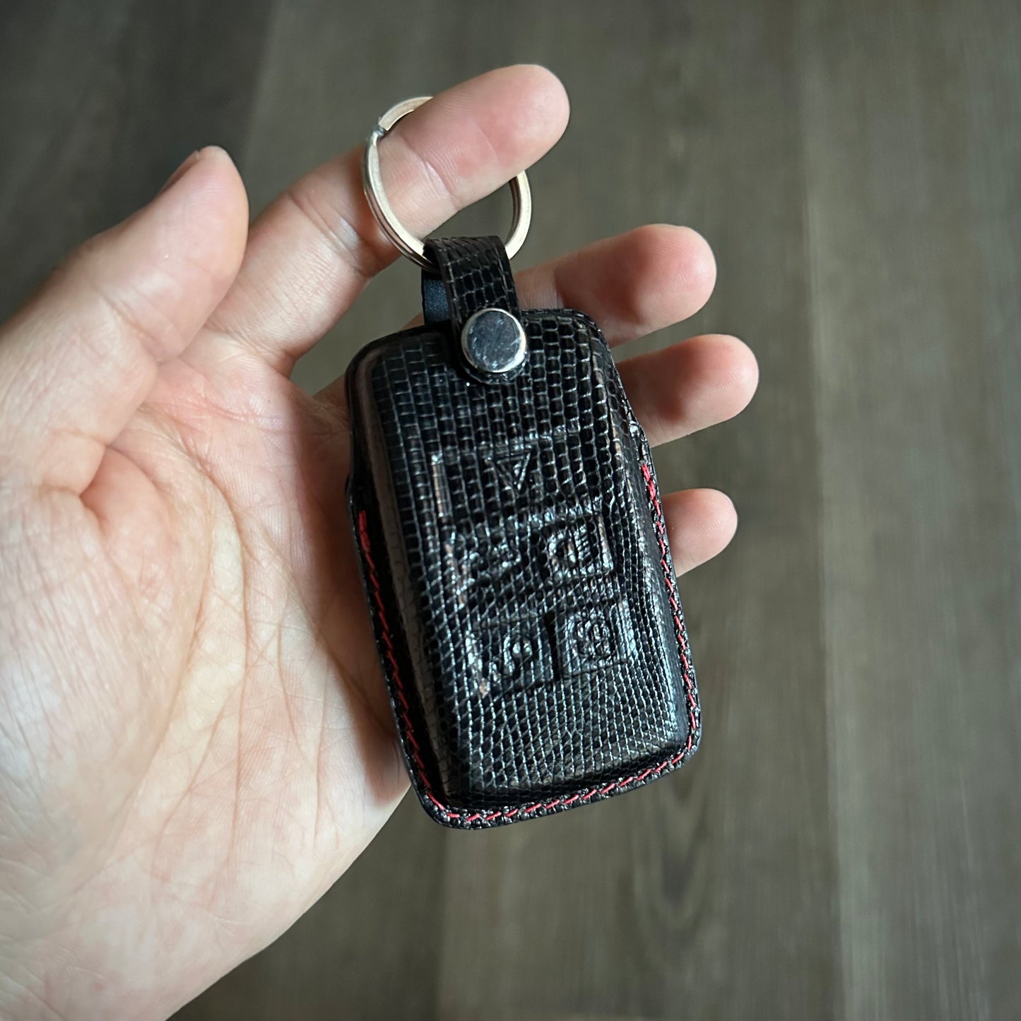 Land Rover key fob cover, Land Rover Leather key case, Lizard leather