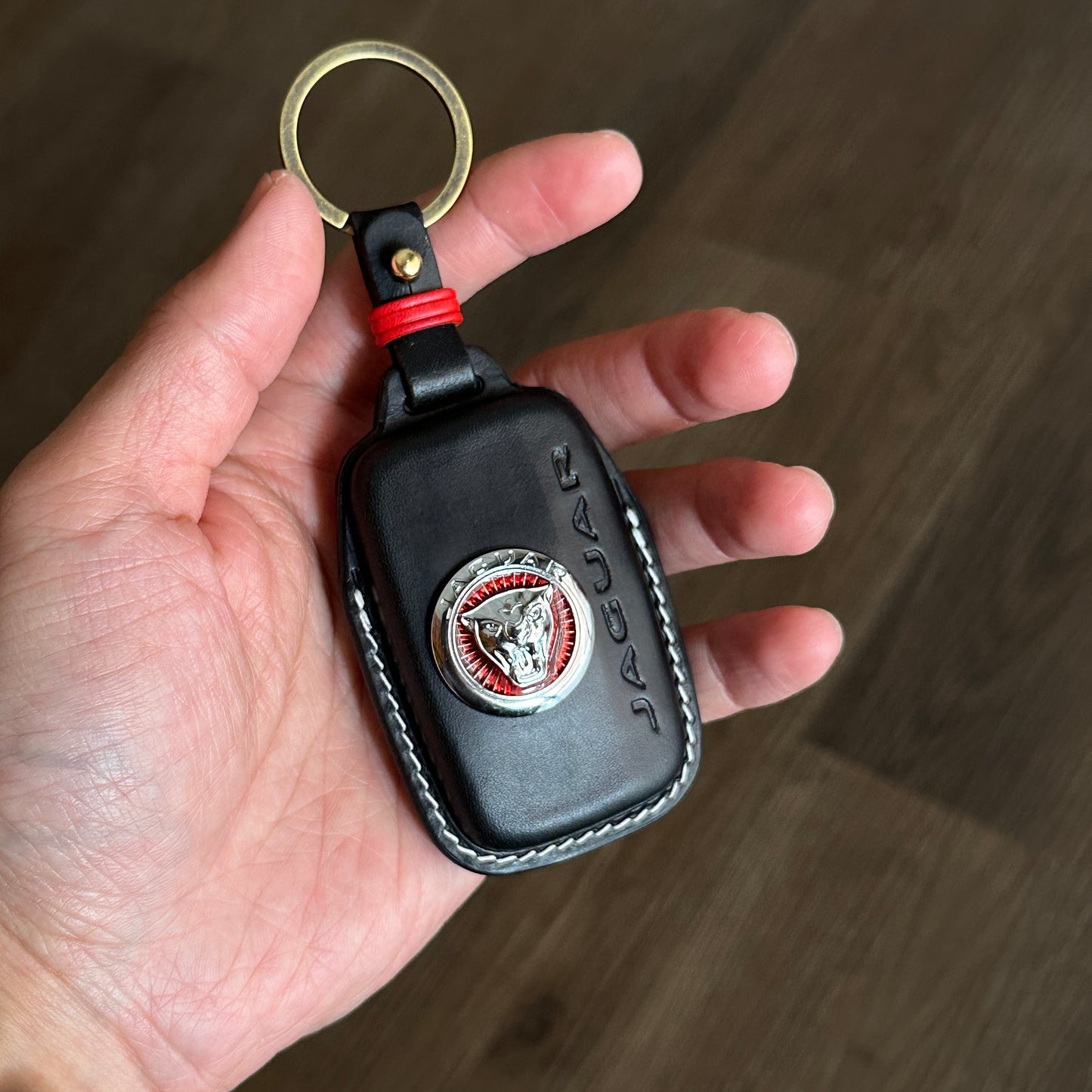 Jaguar key fob cover, Buttero Leather