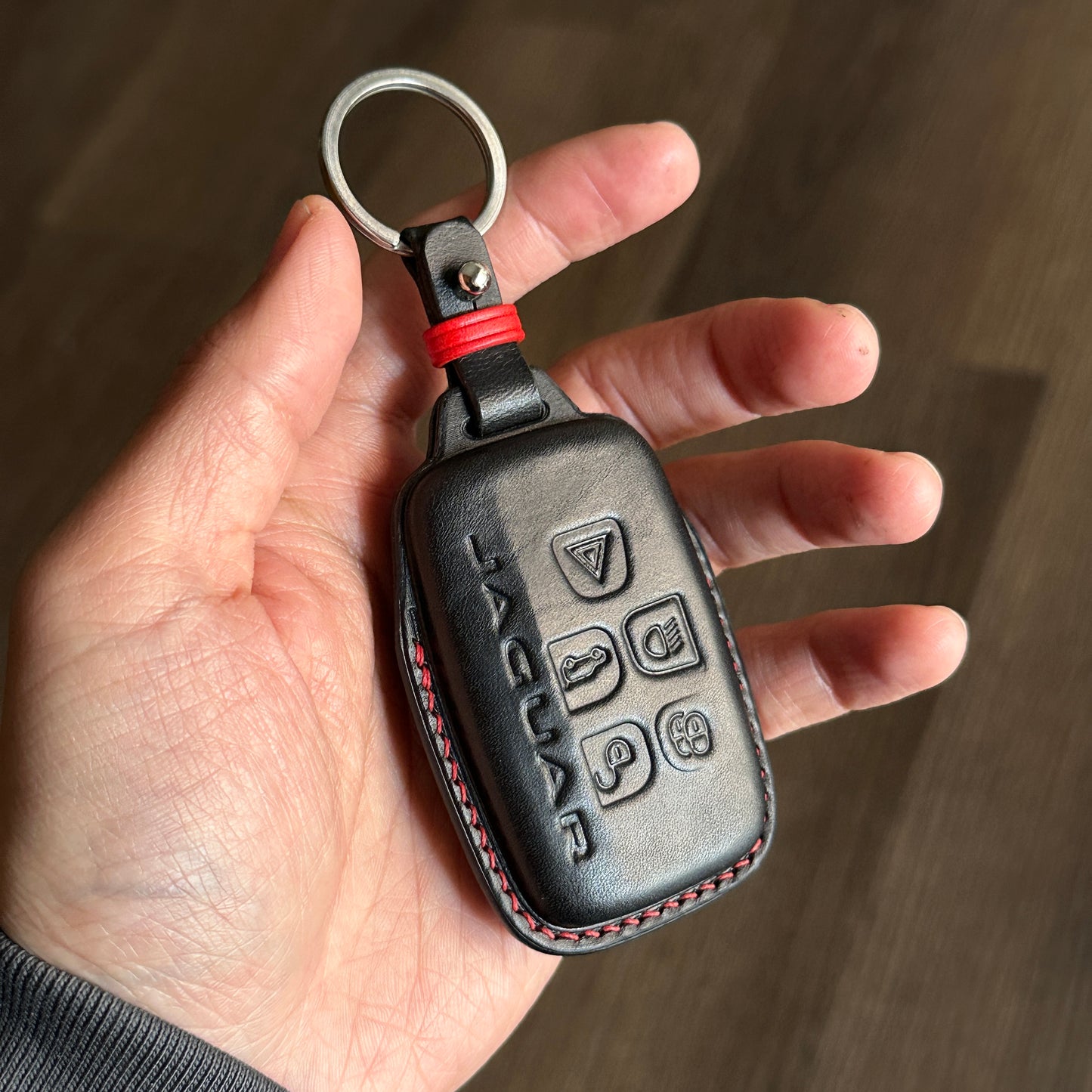 Jaguar key fob cover, Buttero Leather