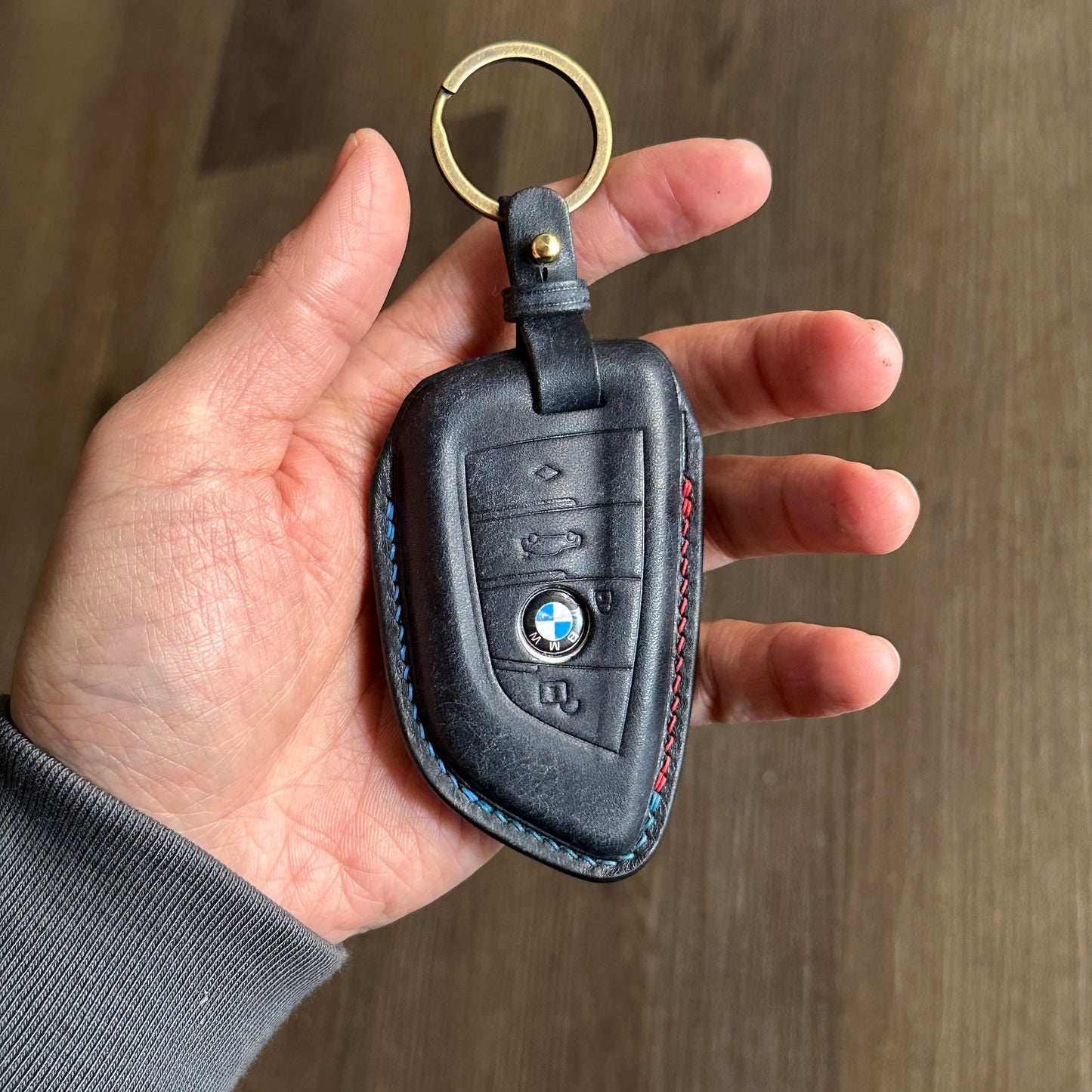 BMW key fob cover, Pueblo leather