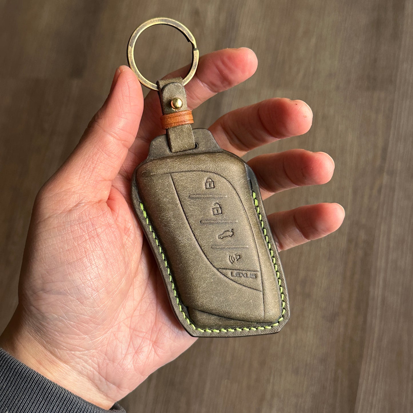 Lexus key fob cover, Pueblo leather