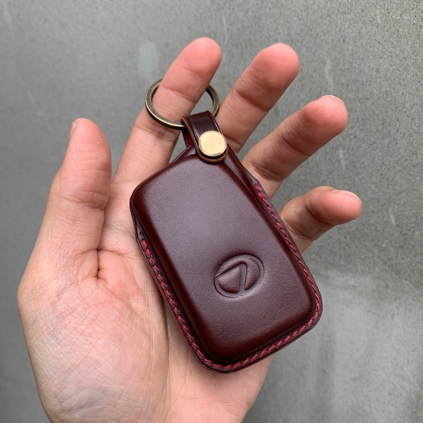 Lexus key fob cover, Shell Cordovan