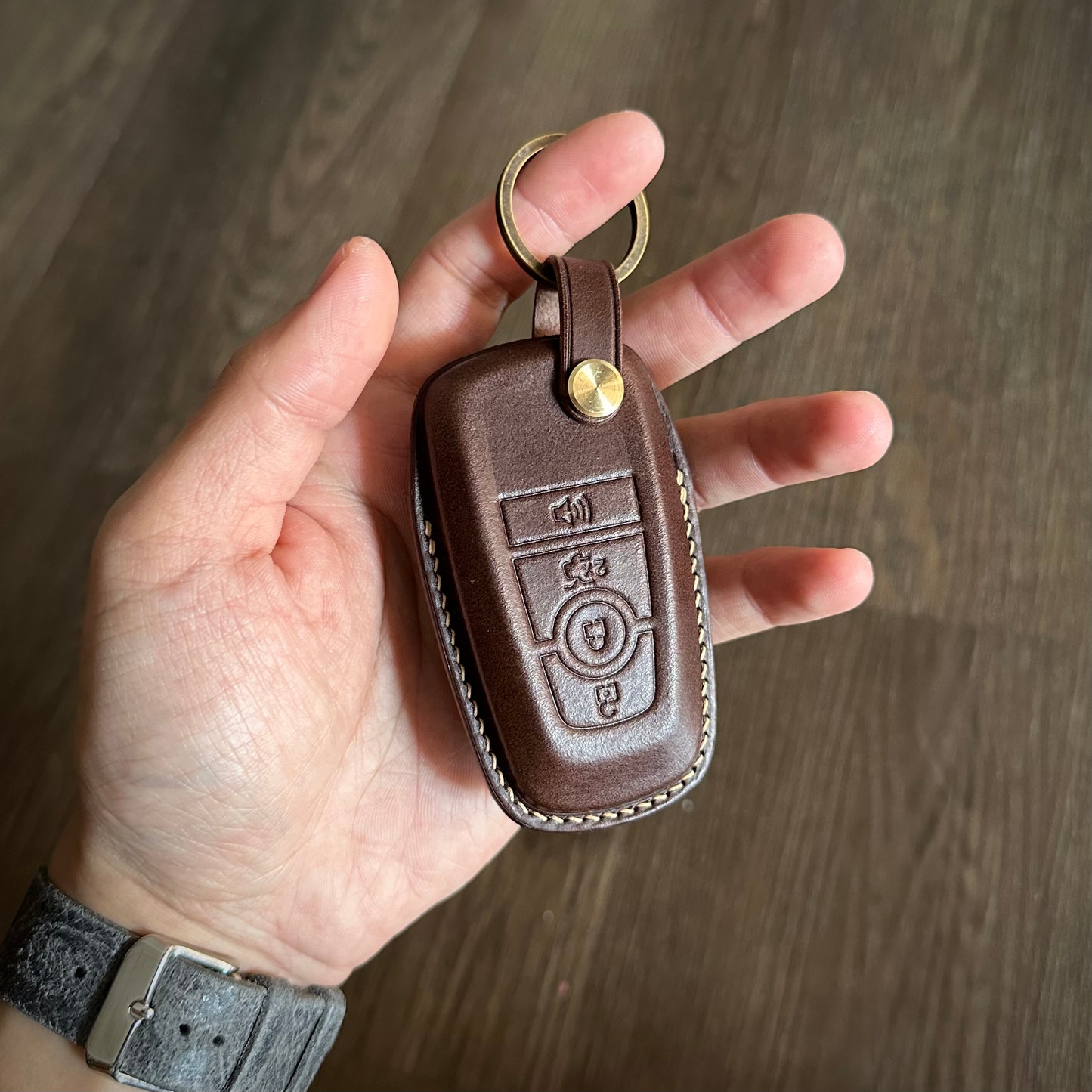 Ford Mustang key fob cover, Buttero Leather Car key Cover