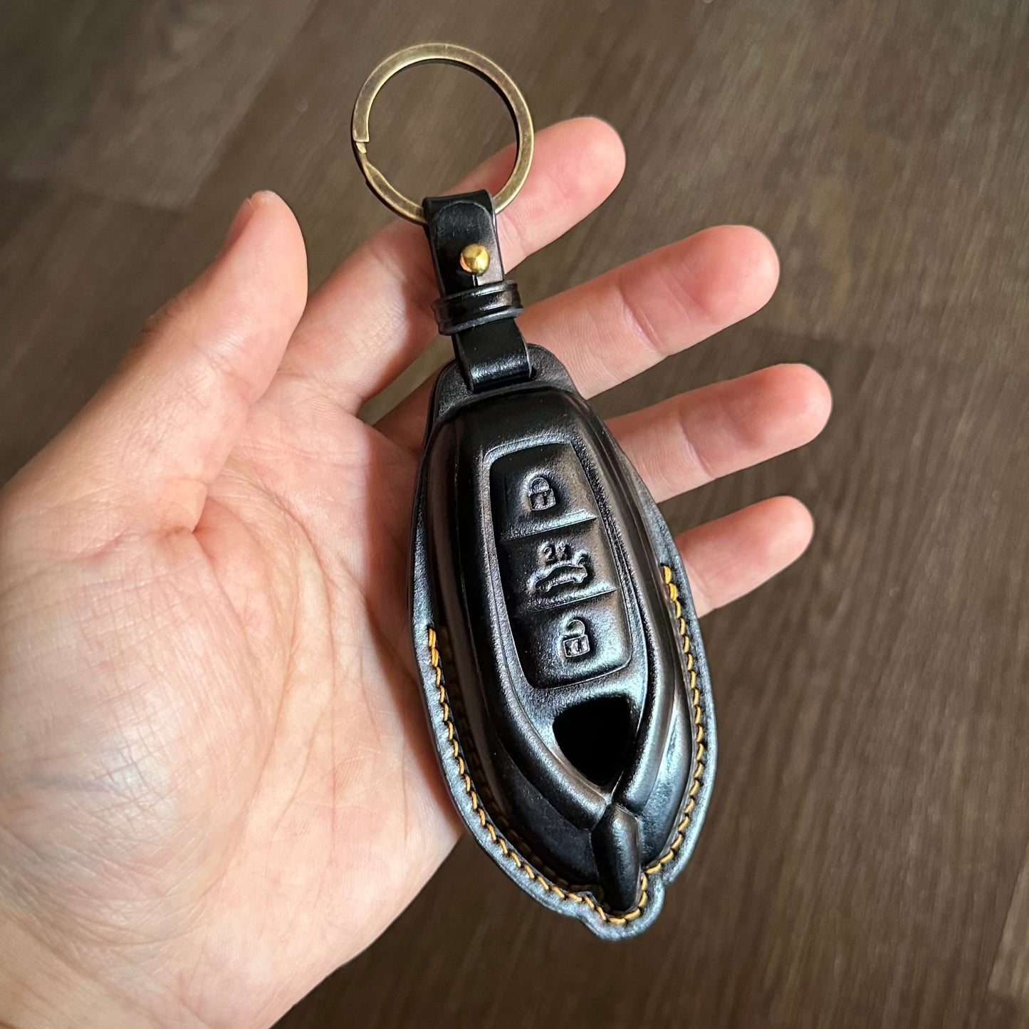 Lamborghini key fob cover, Shell Cordovan