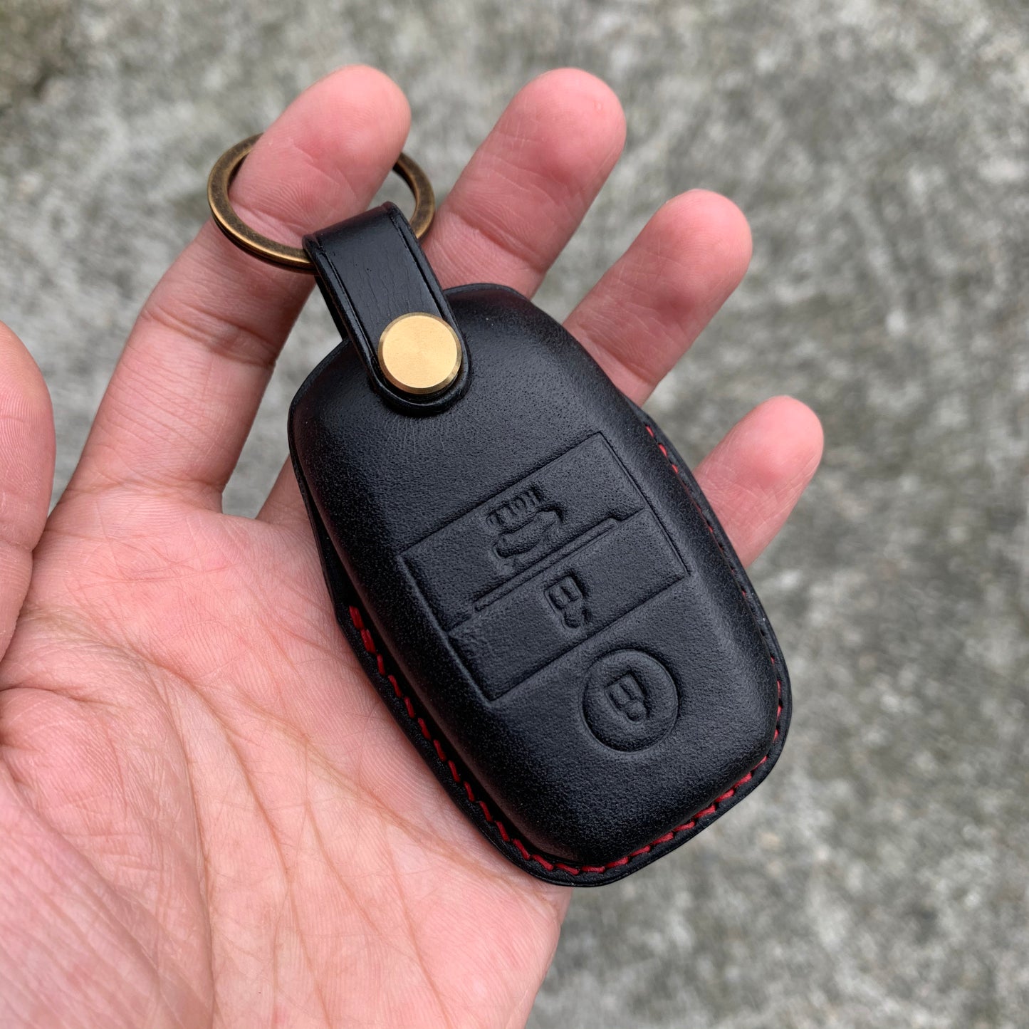 Kia key fob cover, Buttero Leather Car key case