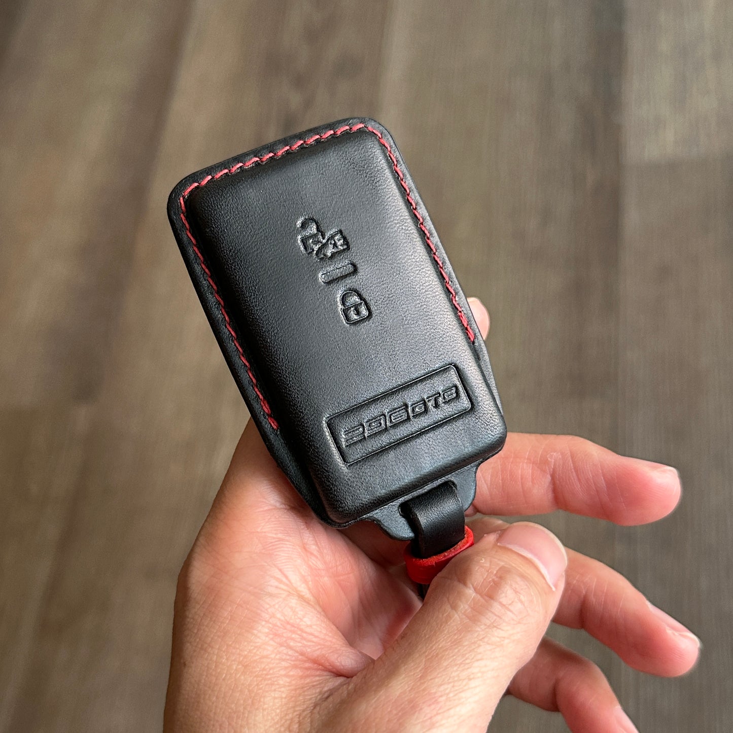 Ferrari key fob cover, Roma key case, 296GTS, Buttero Leather