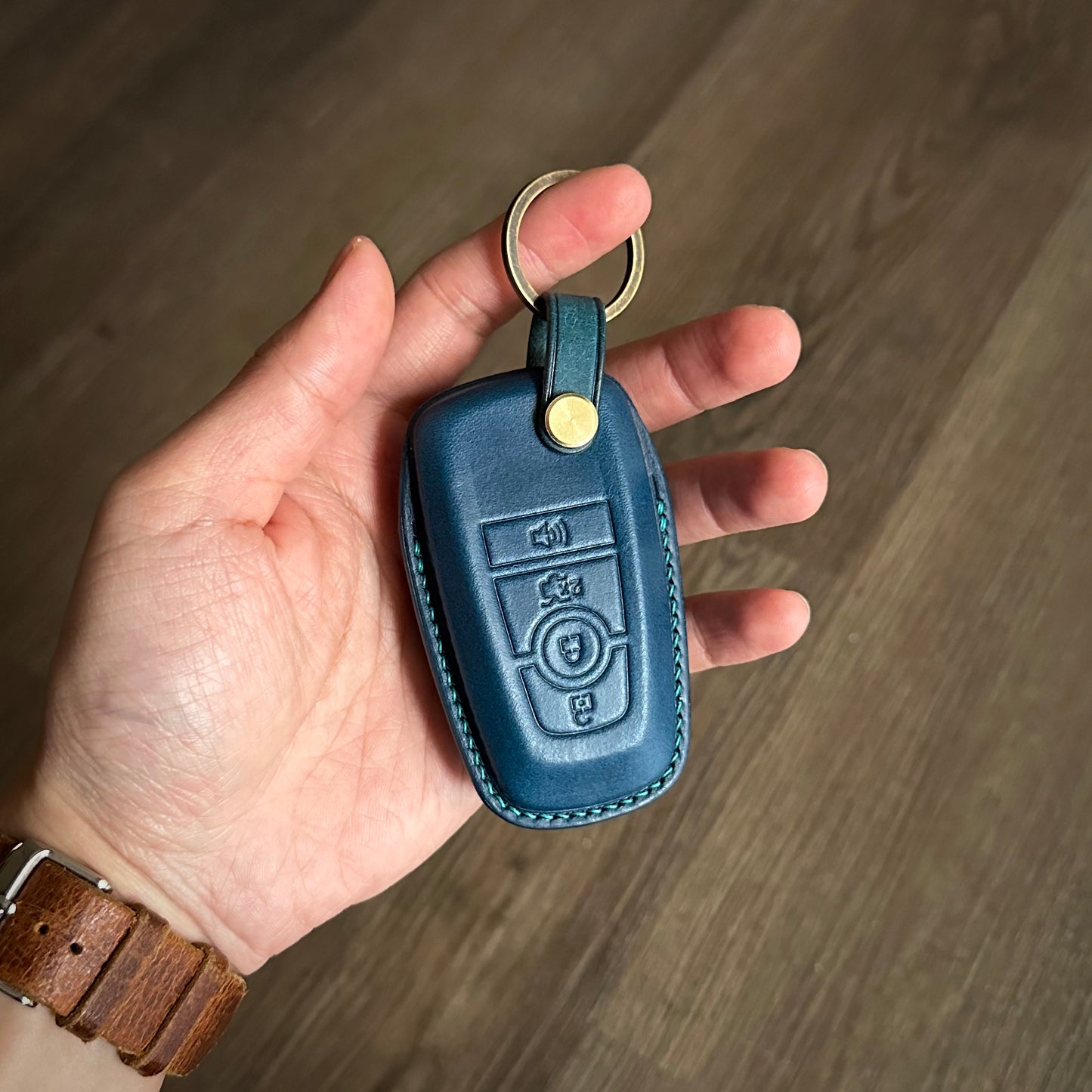 Ford Mustang key fob cover, Buttero Leather Car key Cover