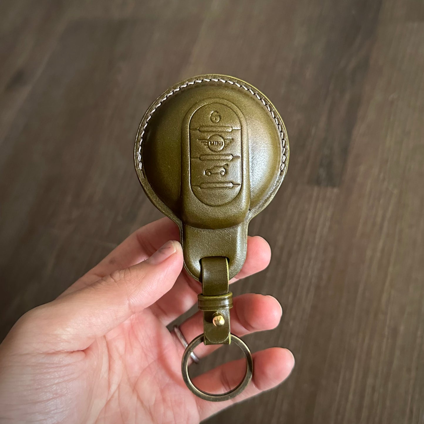 Mini cooper s key fob cover, Shell Cordovan