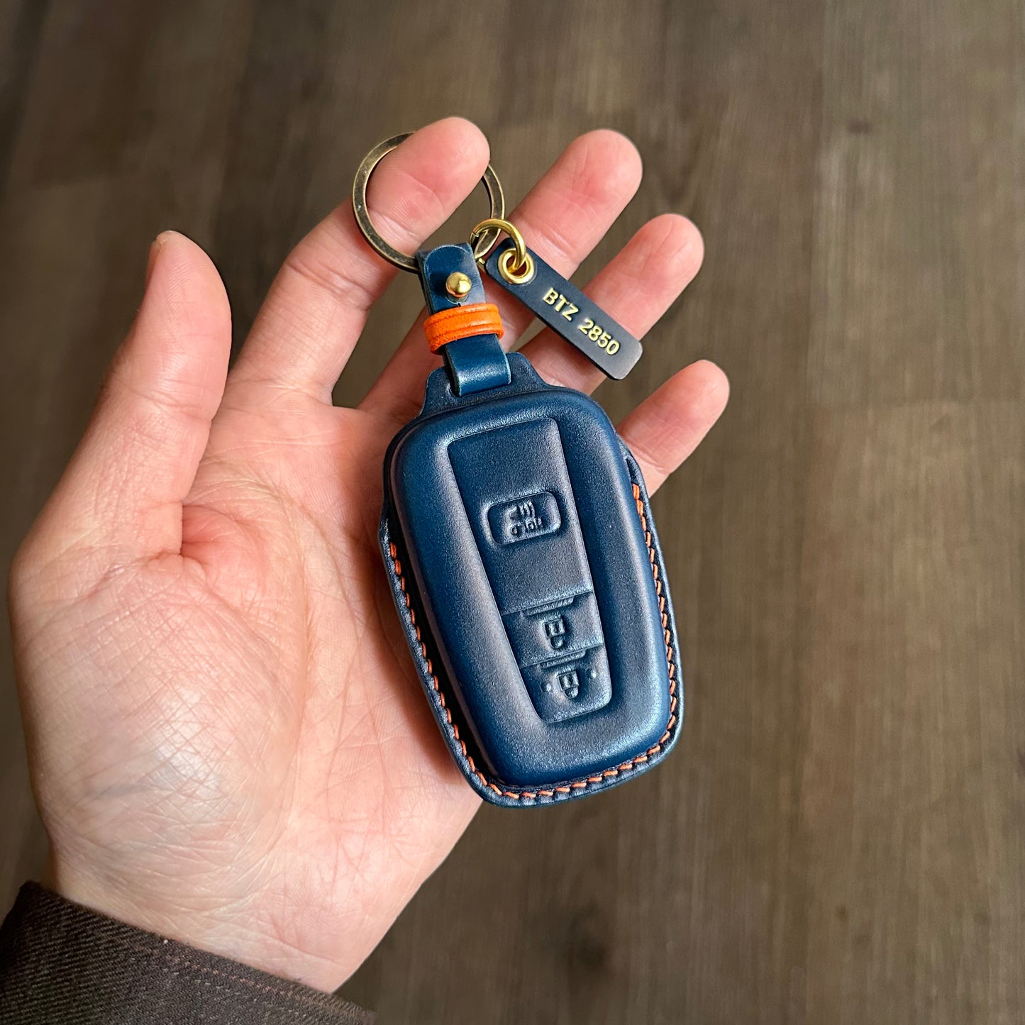 Toyota key fob cover, Shell Cordovan