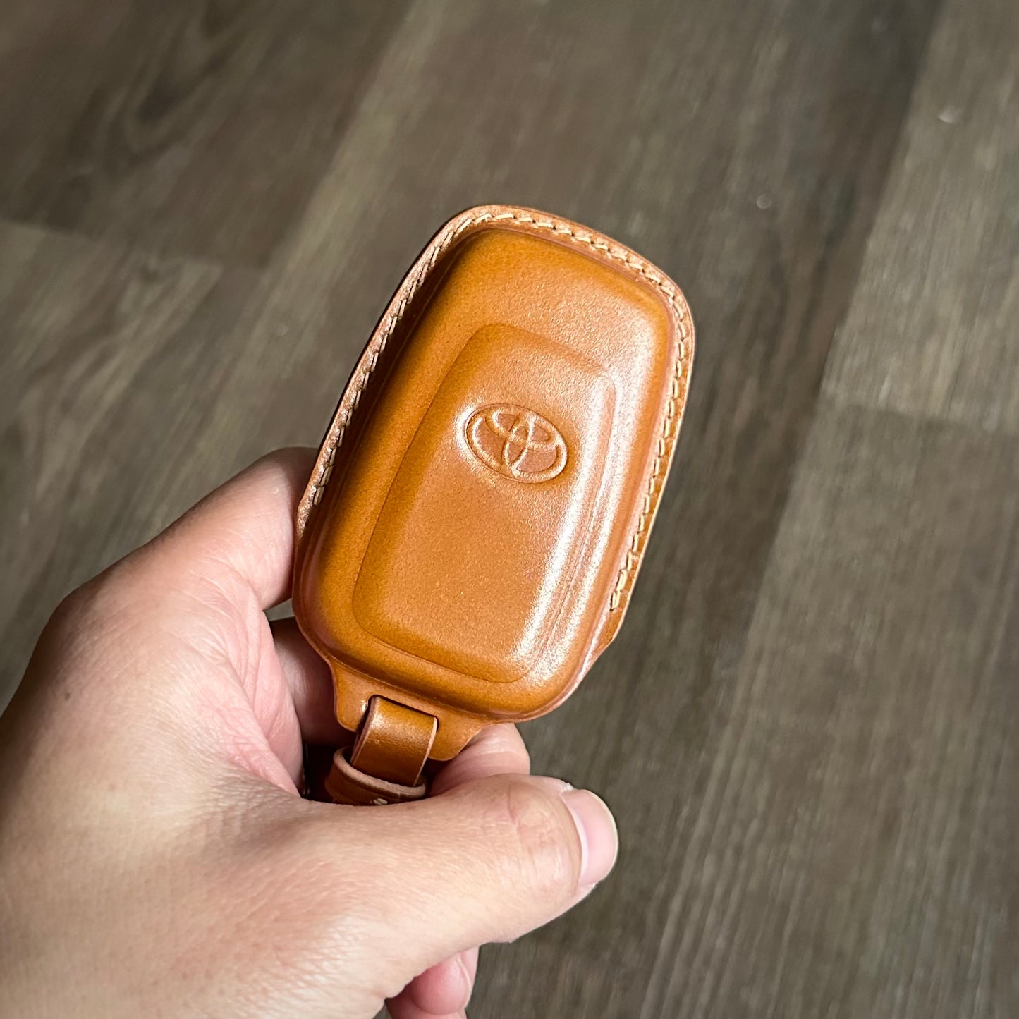 Toyota key fob cover, Shell Cordovan