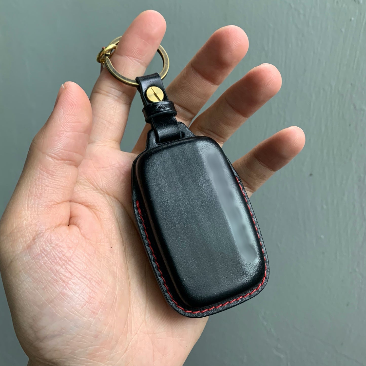 Land Rover key fob cover, Shell Cordovan