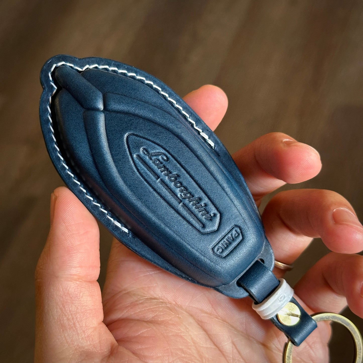 Lamborghini key fob cove, key cover, key case, Buttero Leather