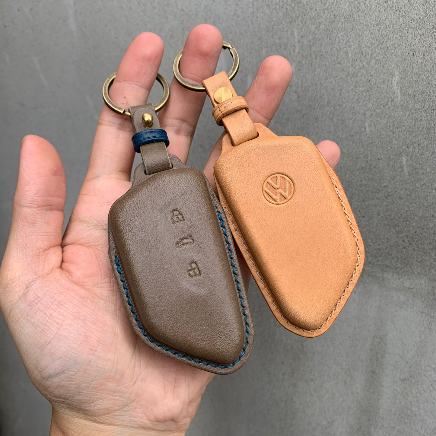 Volkswagen key fob cover, Buttero leather