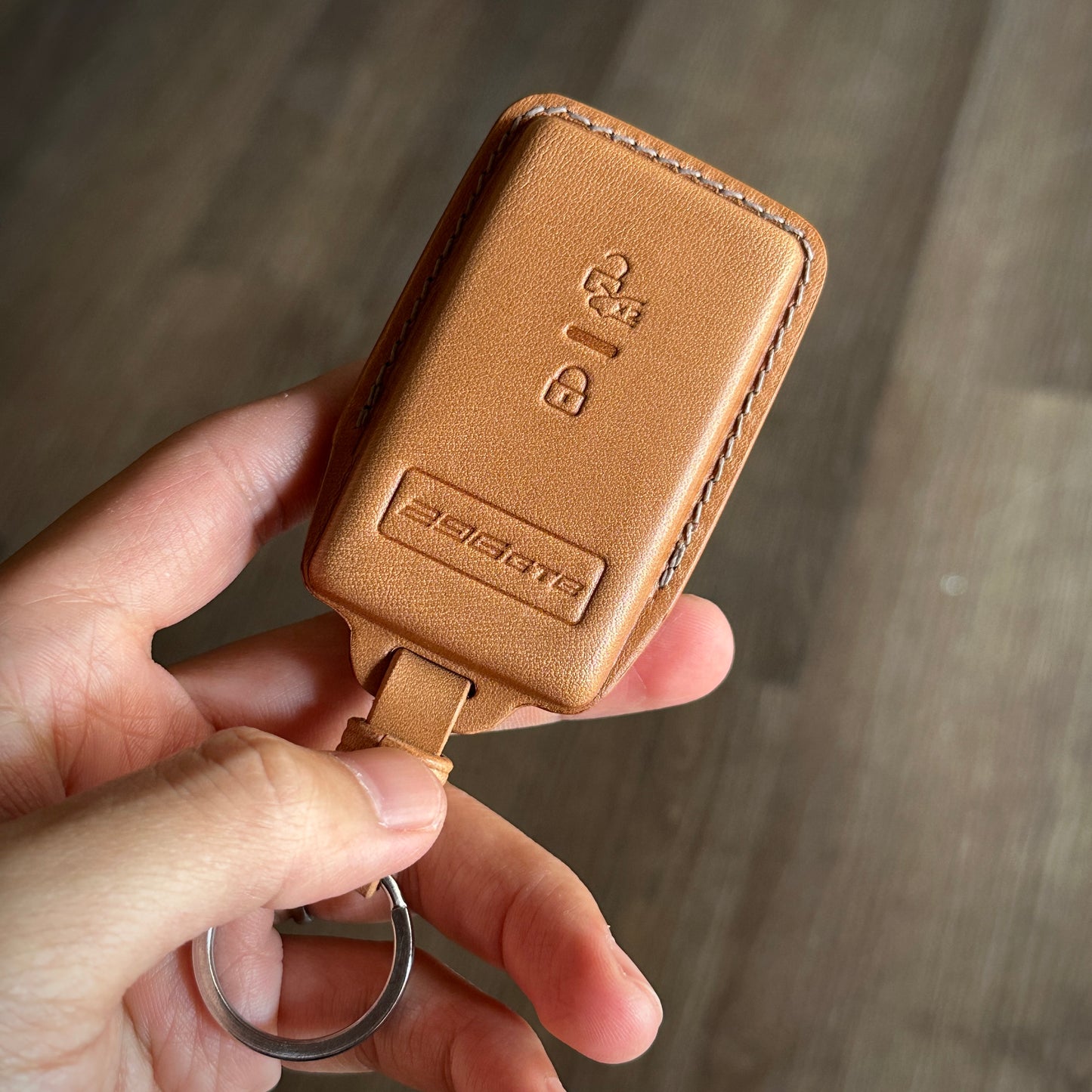 Ferrari key fob cover, Roma key case, 296GTS, Buttero Leather