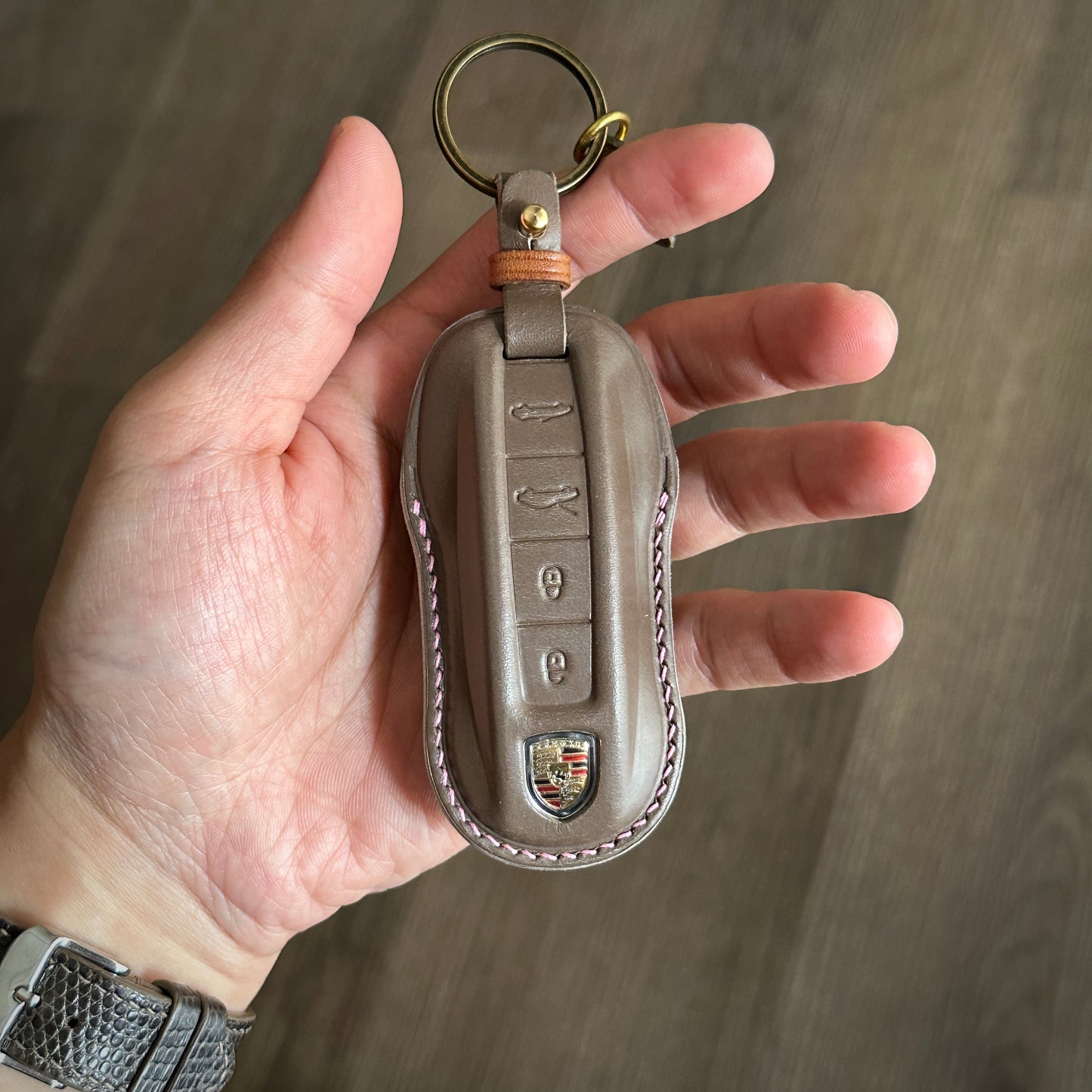 Porsche key fob cover, Buttero Leather