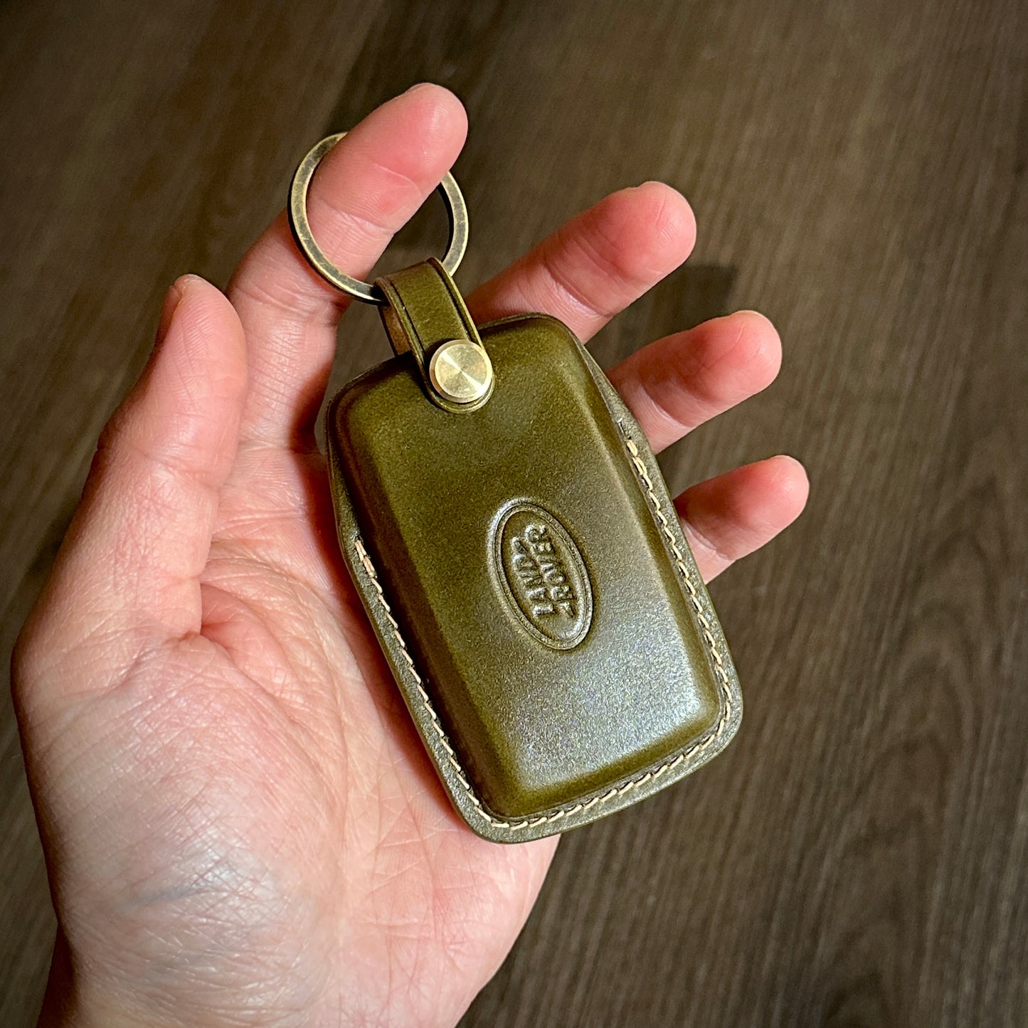 Land Rover key fob cover, key case, Shell Cordovan