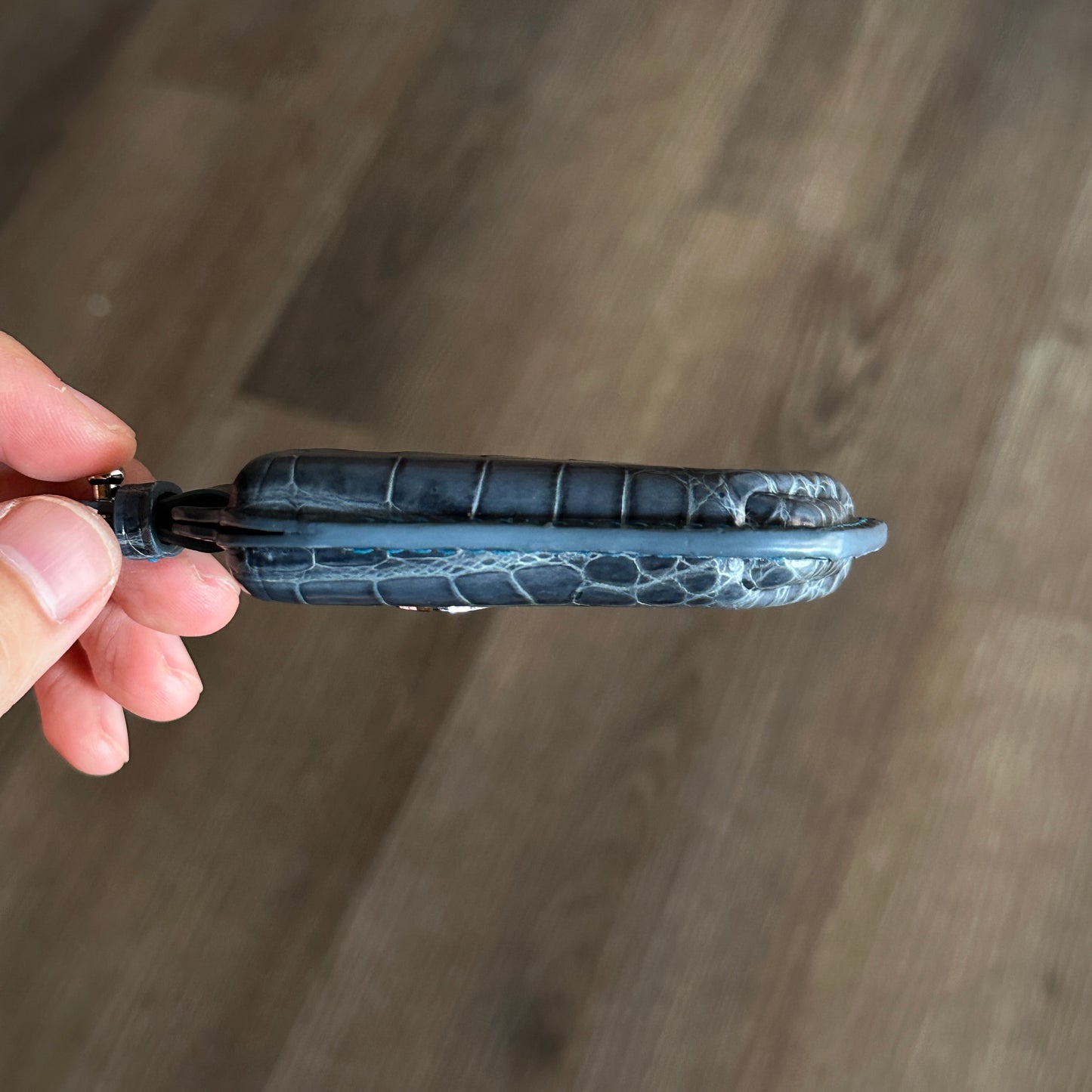 Lexus key fob cover,  Crocodile leather Leather key case