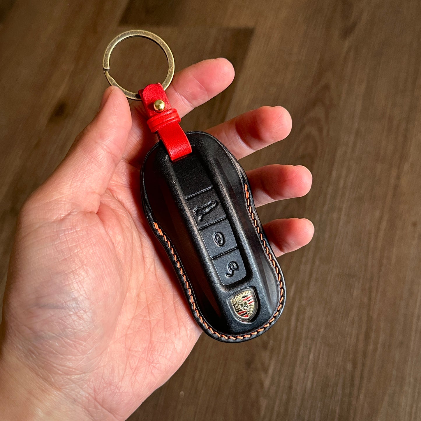 Porsche key fob cover, Buttero Leather