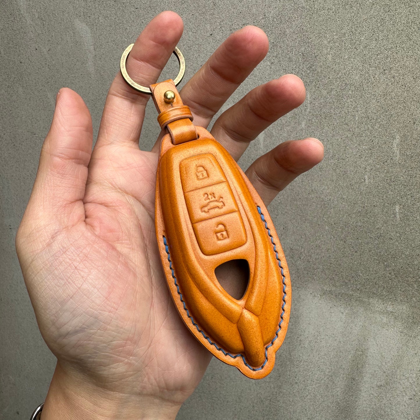 Lamborghini key fob cover, Shell Cordovan