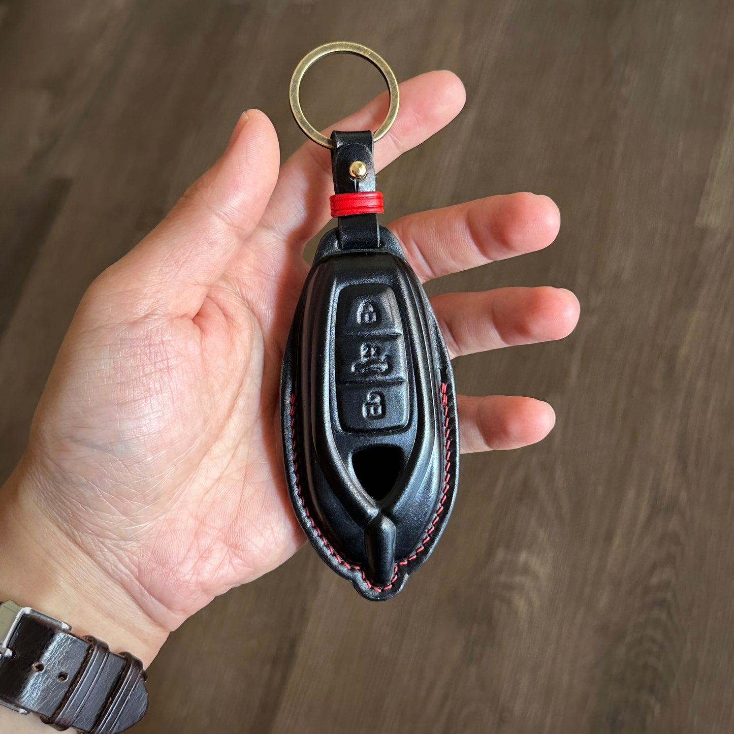 Lamborghini key fob cover, Shell Cordovan