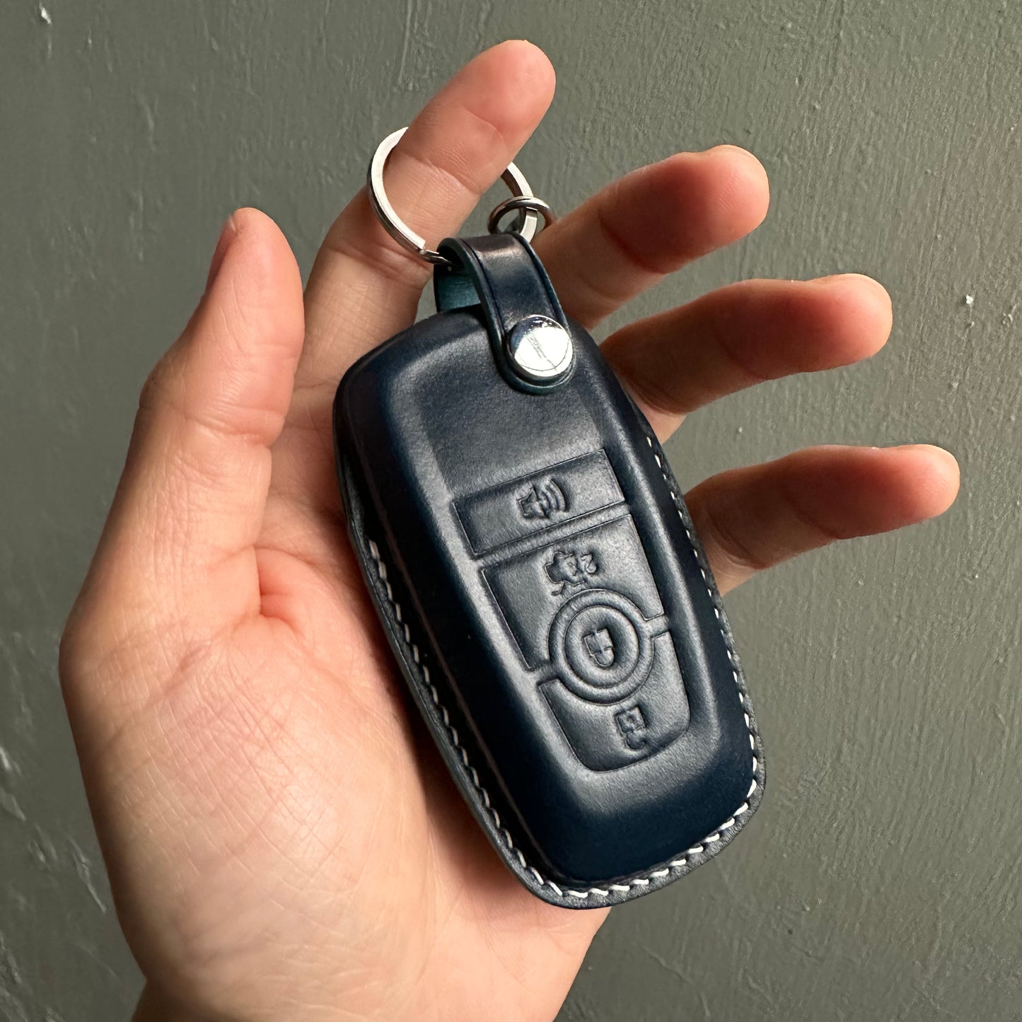 Ford key fob cover, Shell Cordovan