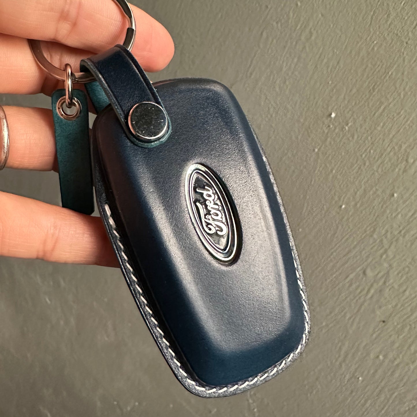 Ford key fob cover, Shell Cordovan