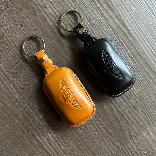 Bentley key fob cover, Bentley Leather key case, Shell Cordovan