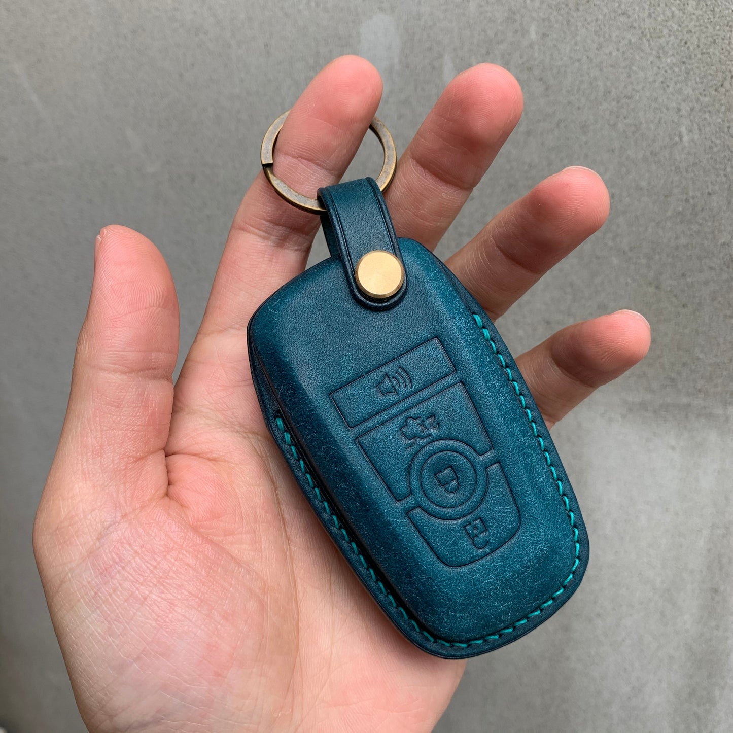 Ford key fob cover, Pueblo leather