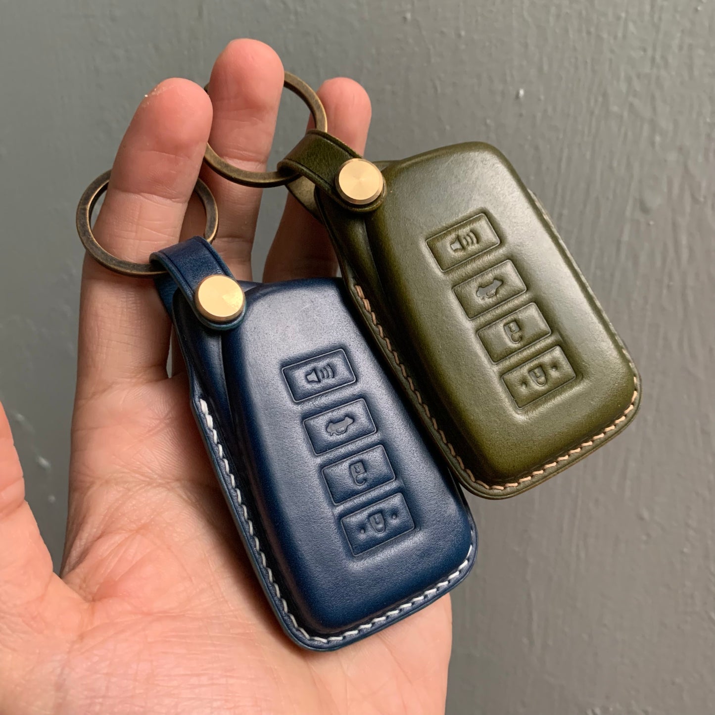 Lexus key fob cover, Shell Cordovan