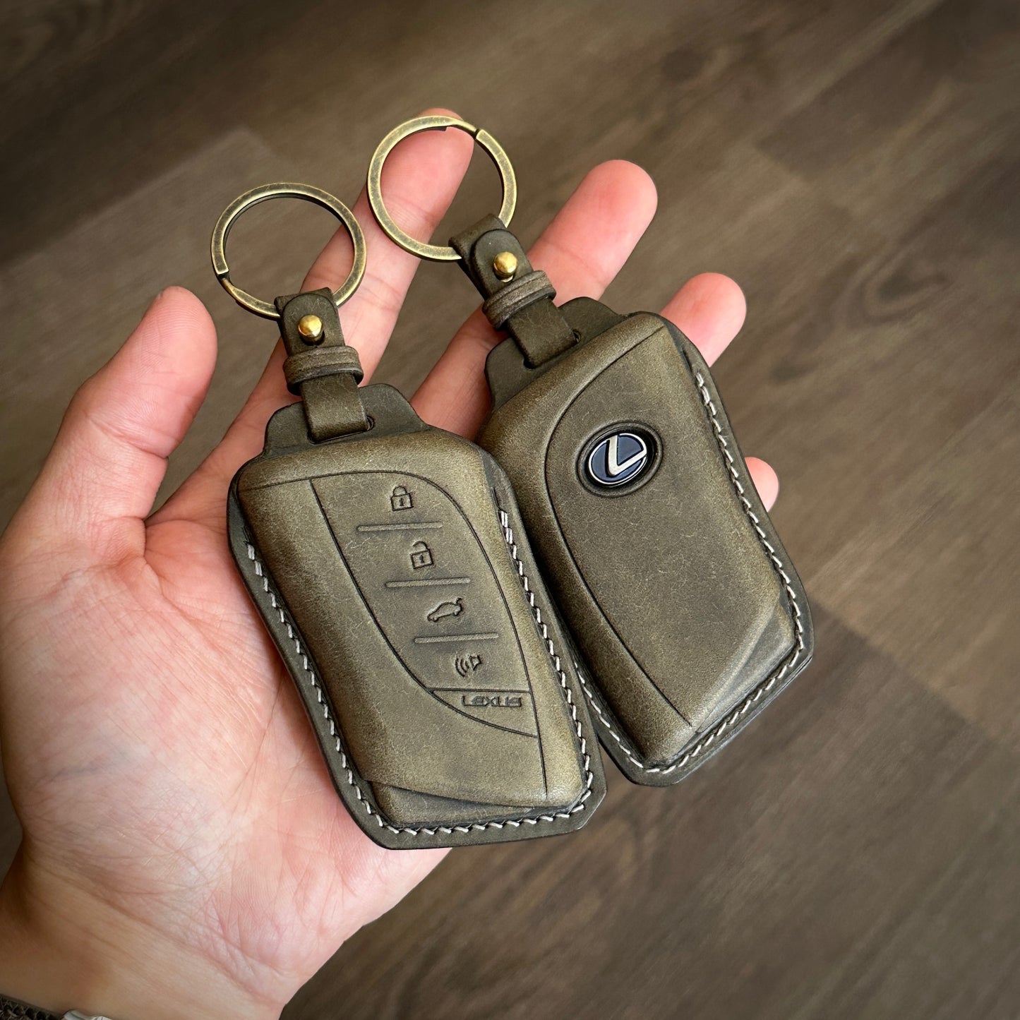 Lexus key fob cover, Pueblo leather