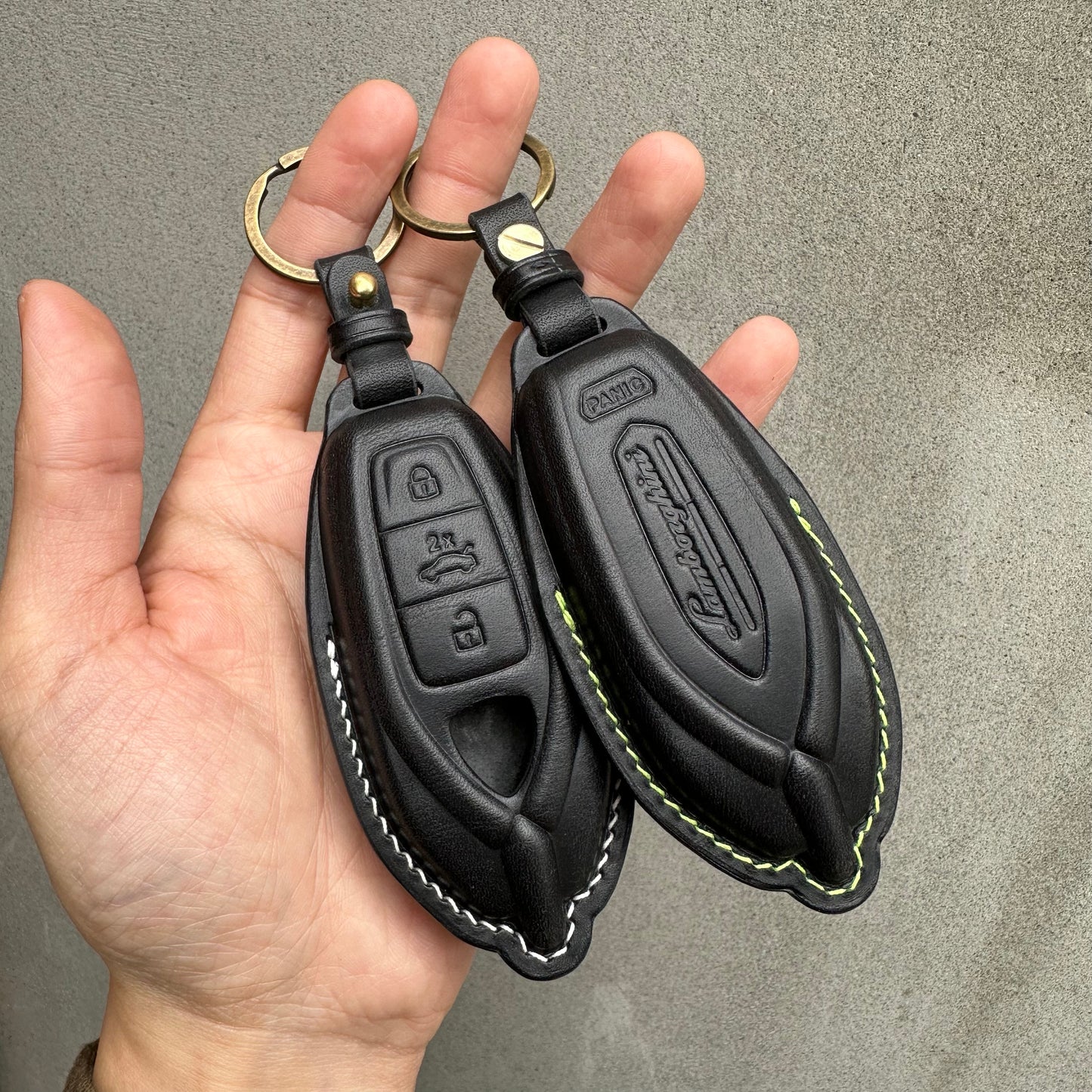 Lamborghini key fob cove, key cover, key case, Buttero Leather