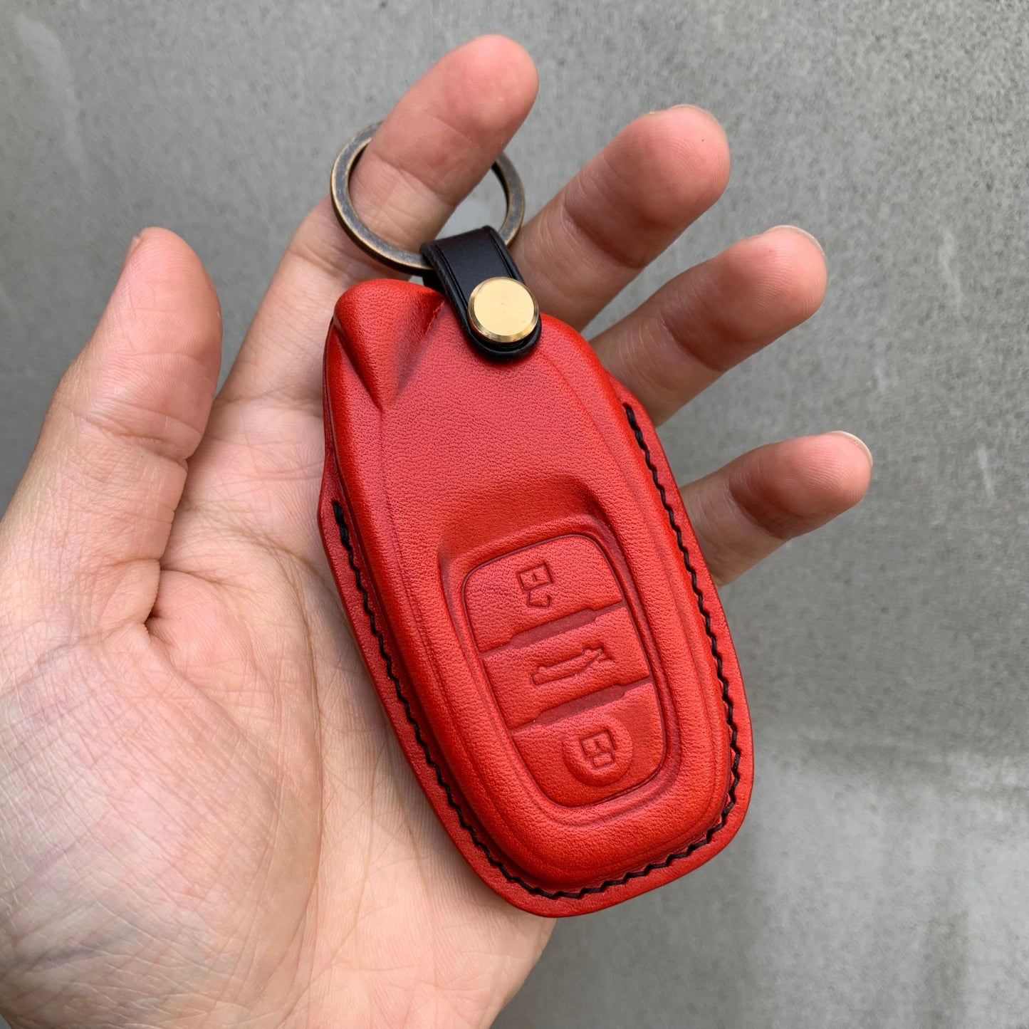 Lamborghini key fob cover, key case, Buttero Leather