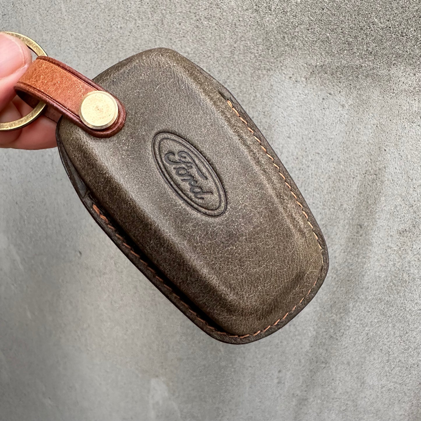 Ford key fob cover, Pueblo leather