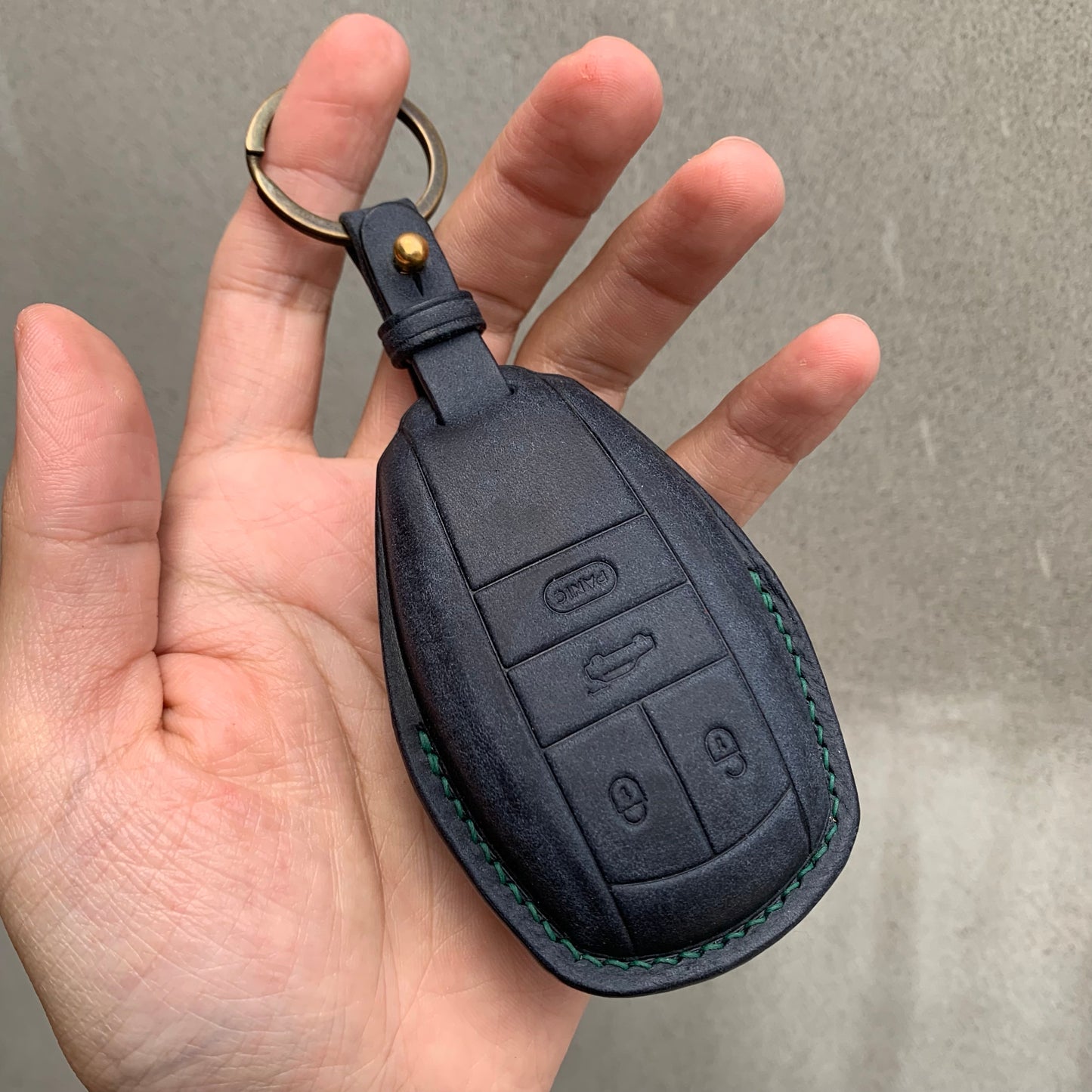 Bentley key fob cover, leather key case, key cover, Pueblo leather